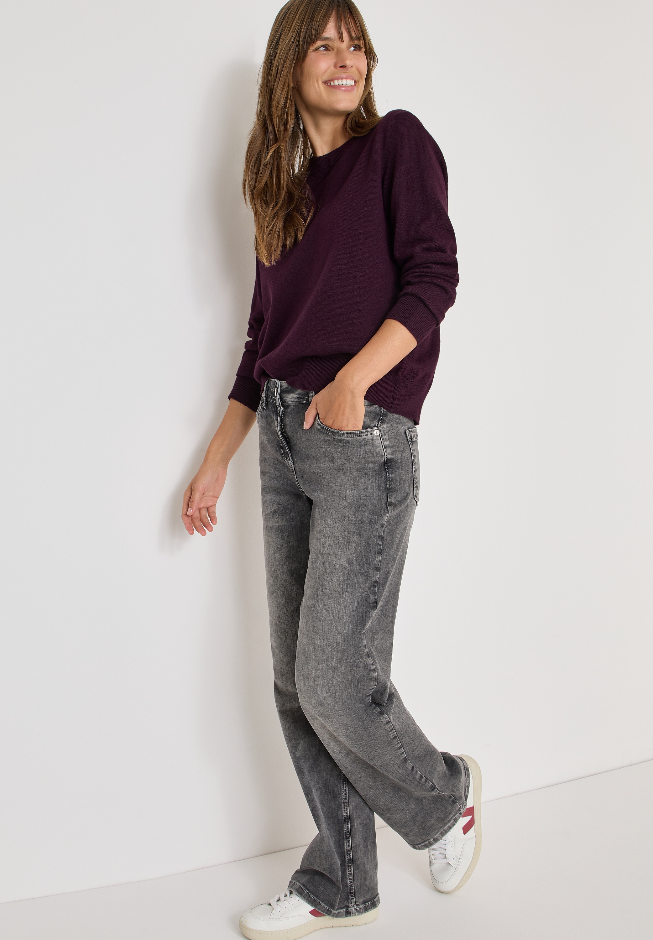 Cecil Strickpullover Rundhalspullover, Regular Fit,