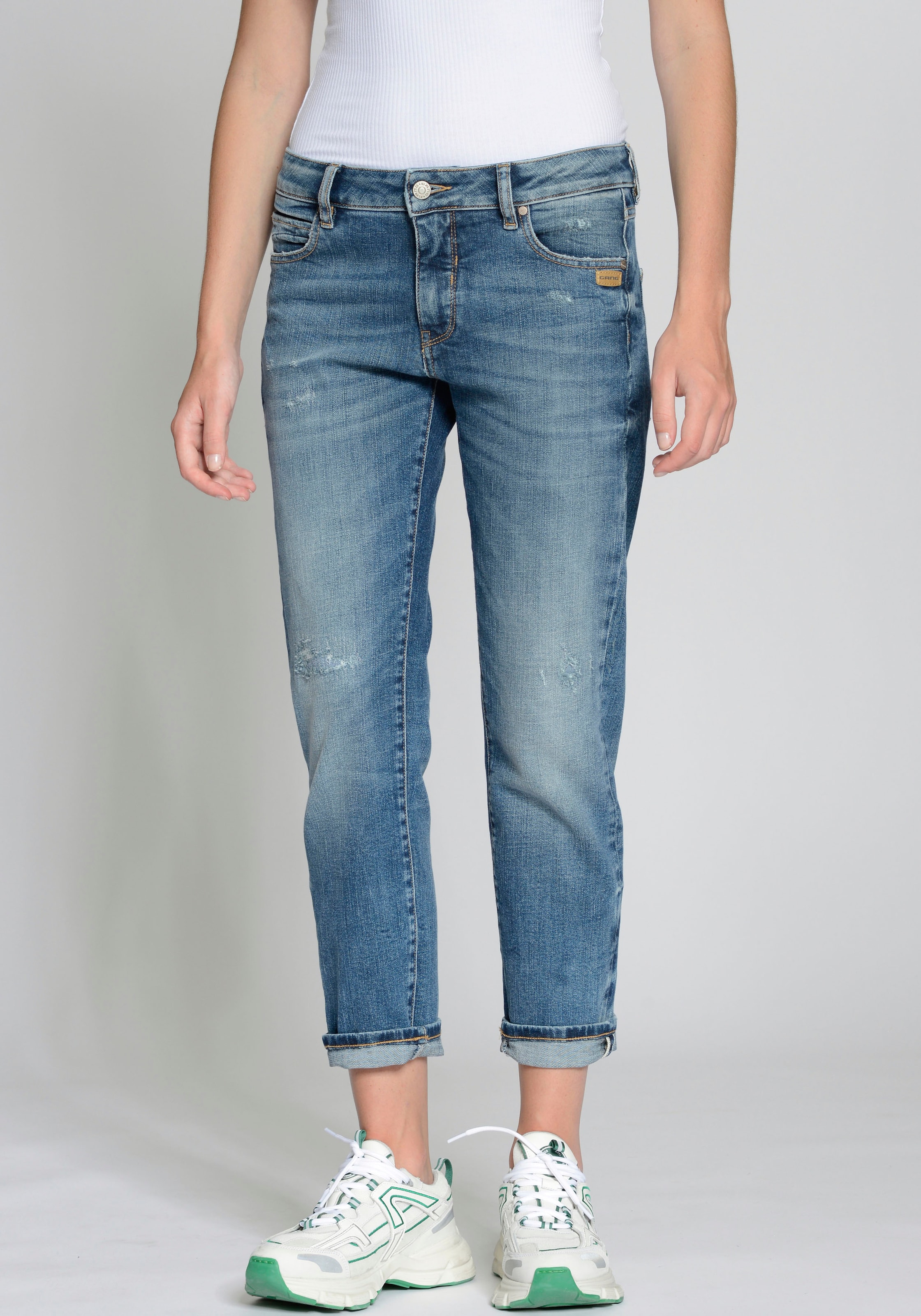 Boyfriend-Jeans »94NADIA«, 5-Pocket Style mit Reissverschluss und Knopf