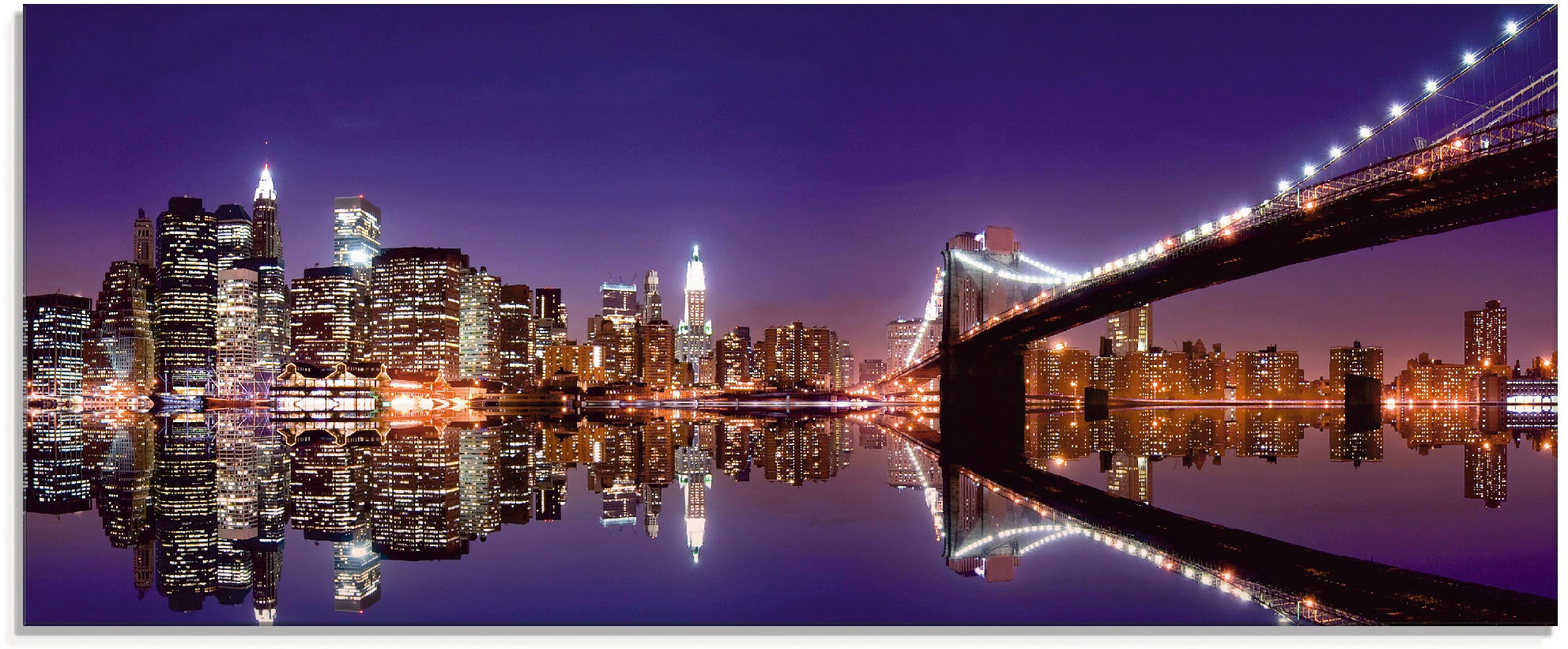Artland Glasbild »New York Skyline«, Amerika, (1 St.), in verschiedenen  Grössen jetzt kaufen