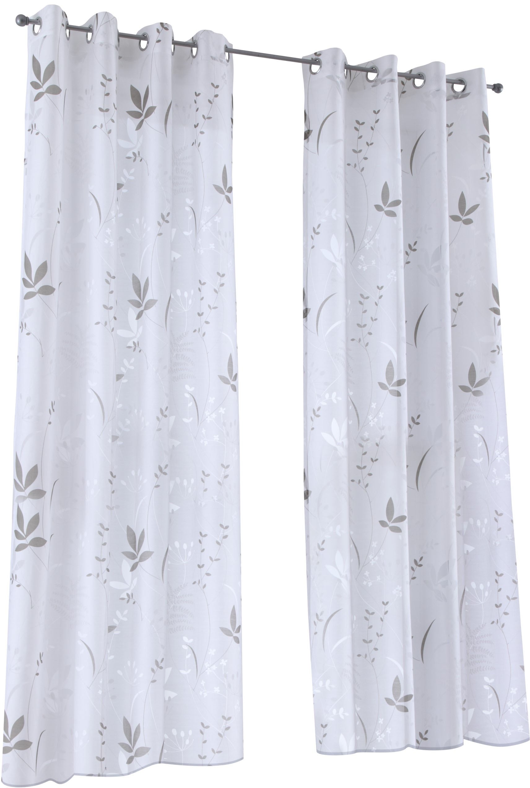 Kutti Vorhang »Dandelion«, (1 Ausbrenner, halbtransparent, Gardine günstig kaufen St.), Baumwolle-Polyester, bedruckt