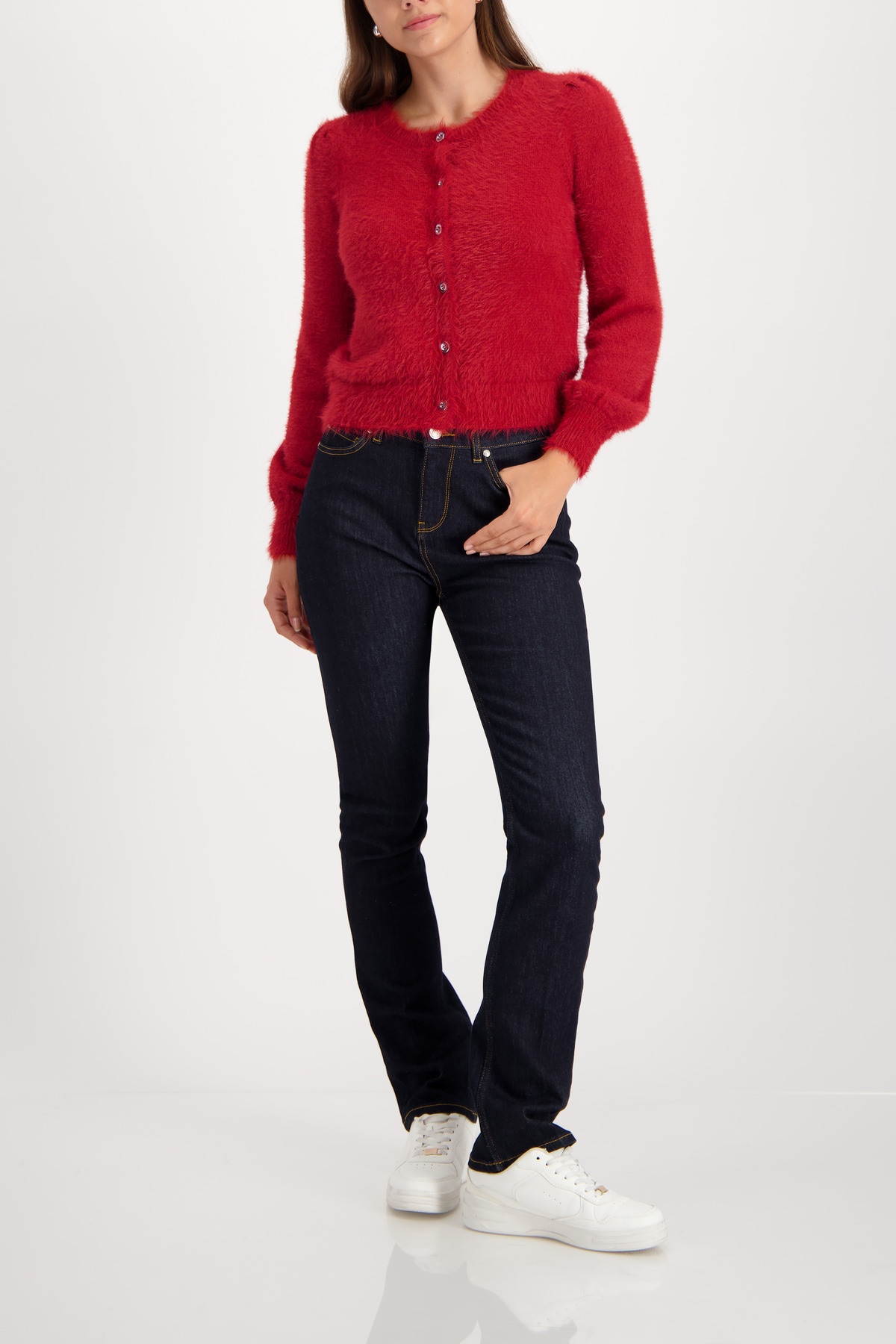 Monari Strickjacke Regular fit mit Rundhalsausschnitt