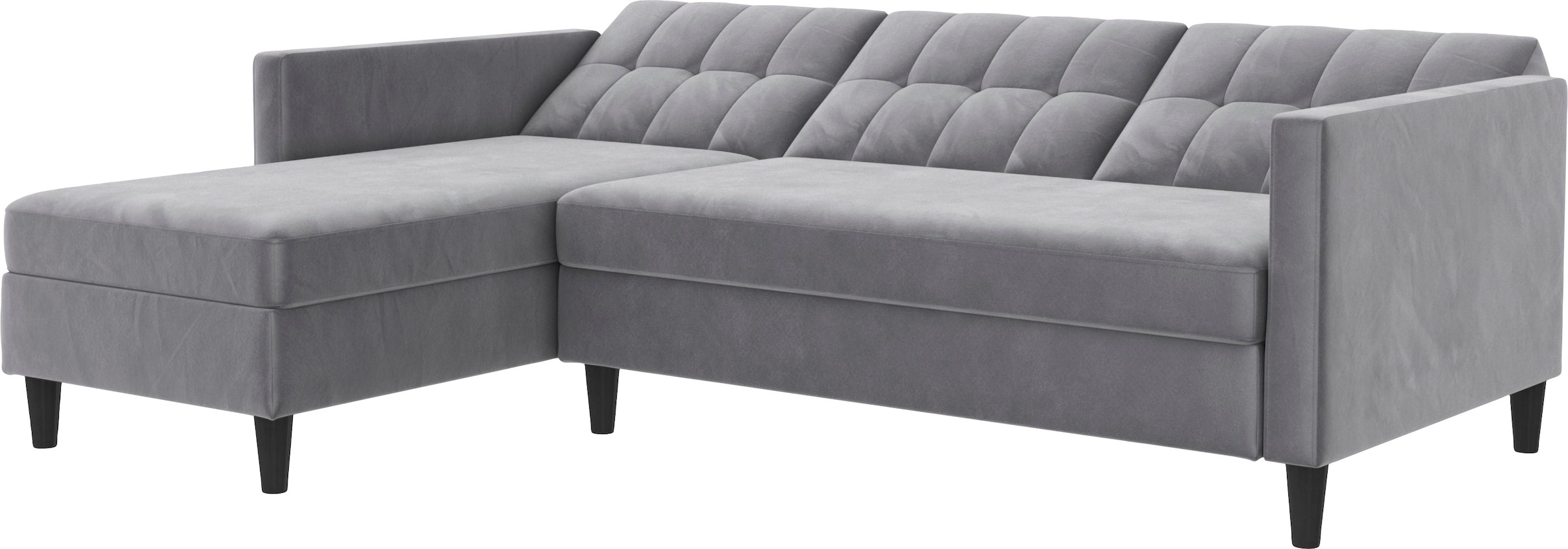 Dorel Home Canapé d'angle »Hartford II« mit Bettfunktion und Stauraum, Recamiere beidseitig montierbar