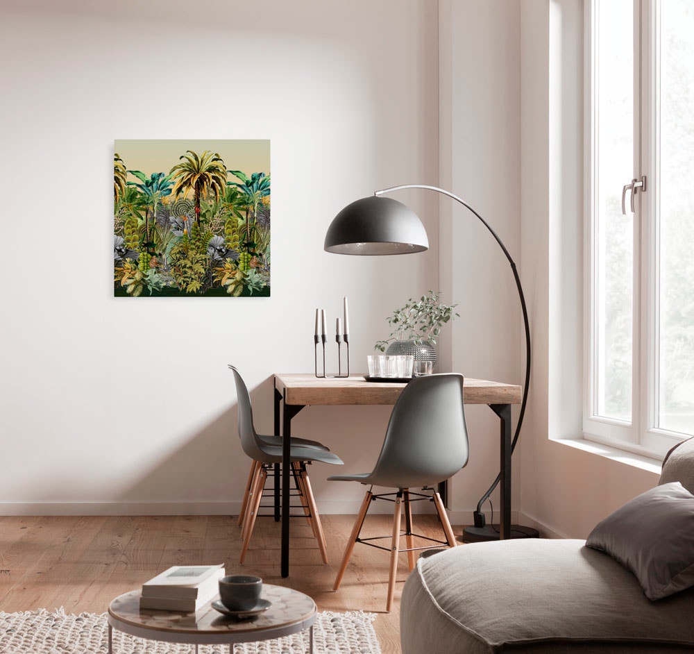 Image of Komar Leinwandbild "Tropical Heat - Grösse 60 x 60 cm" Natur 1 Stk. tlg. Keilrahmenbild mi Echtholzrahmen