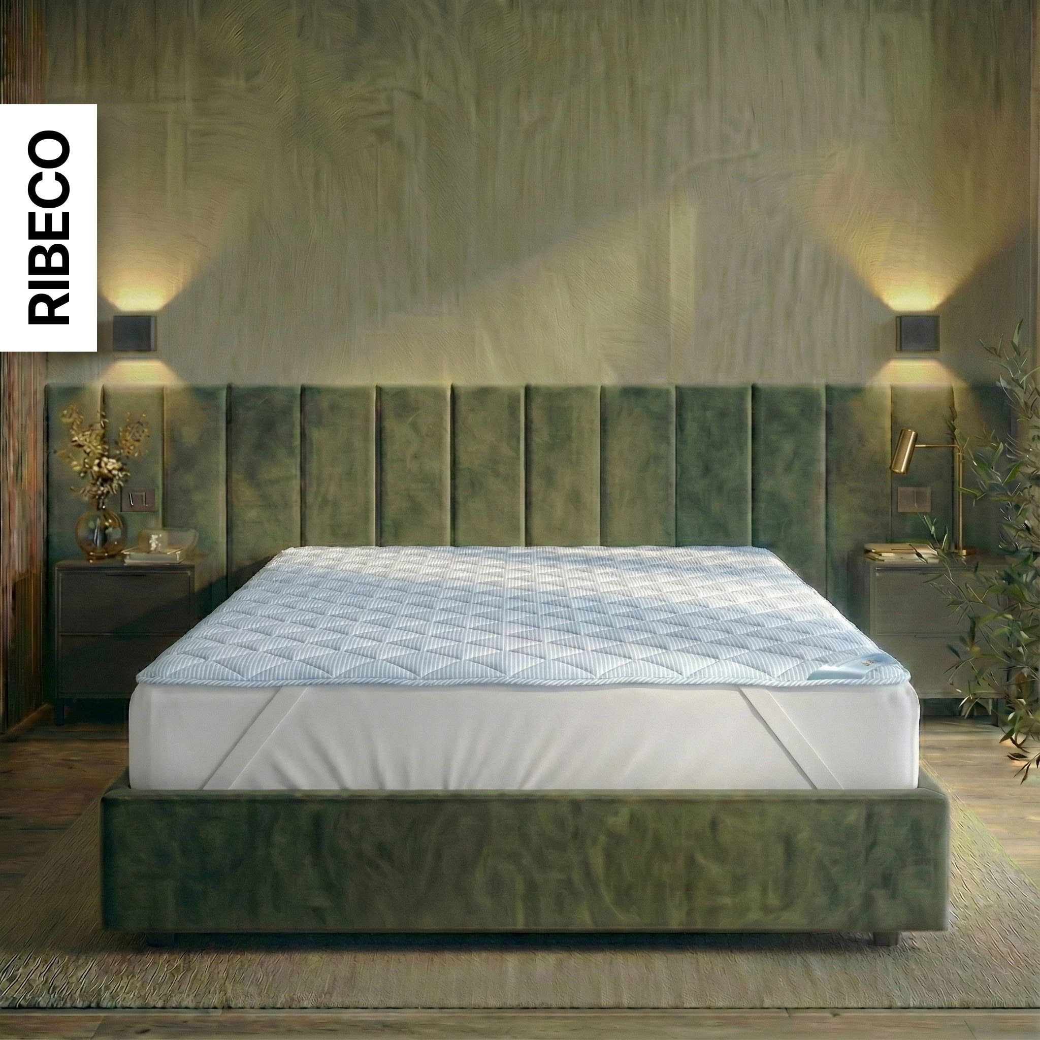 RIBECO Matratzenauflage »Top Cool, Auflage 90x200 cm, 120x200 cm, 180x200 cm, wendbar« Matratzenschoner, mit über 1.400 positiven Kundenbewertungen!