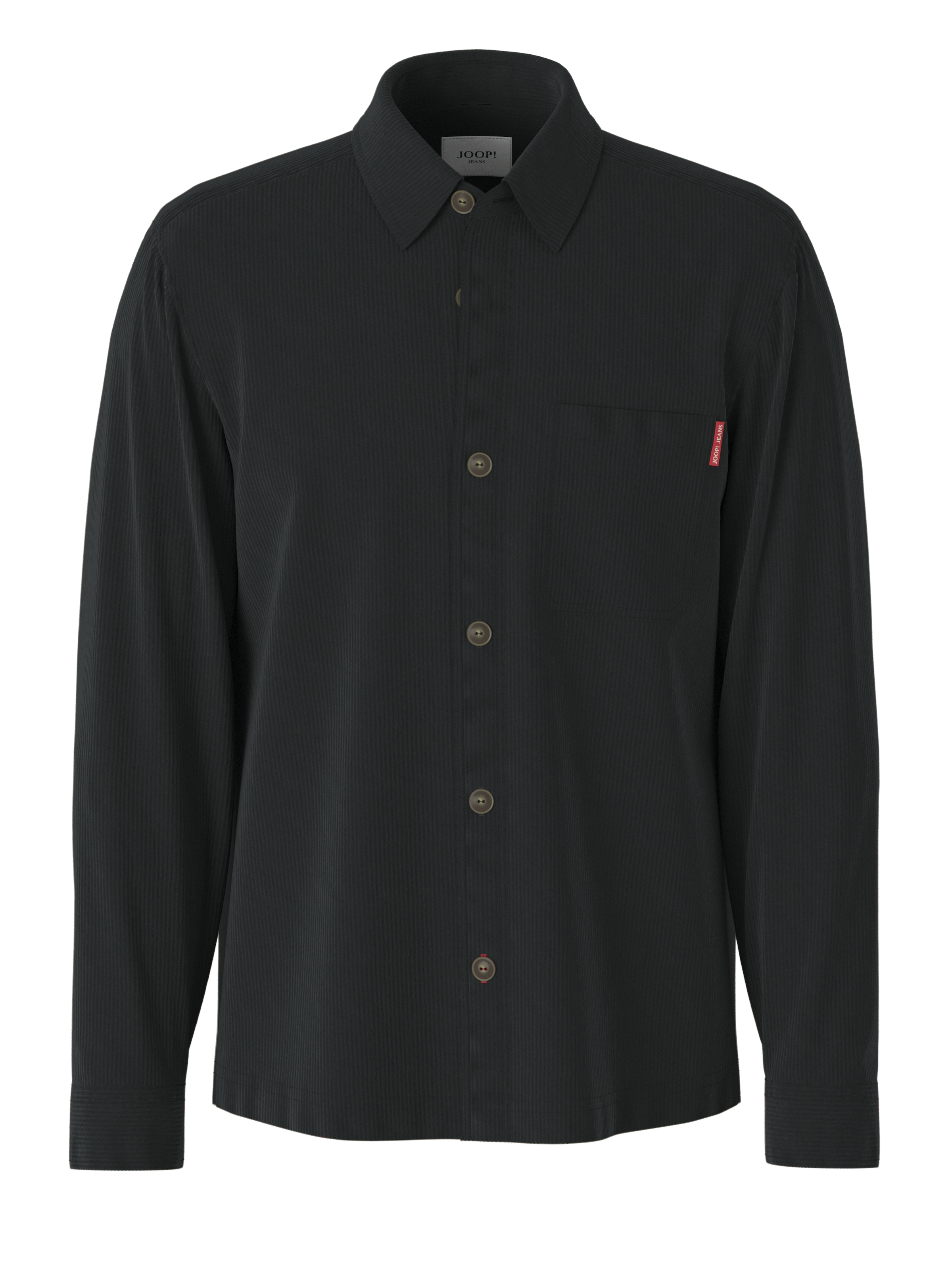 Image of Joop Jeans Langarmhemd "Harvi1" mit kontrastfarbenen Knöpfen
