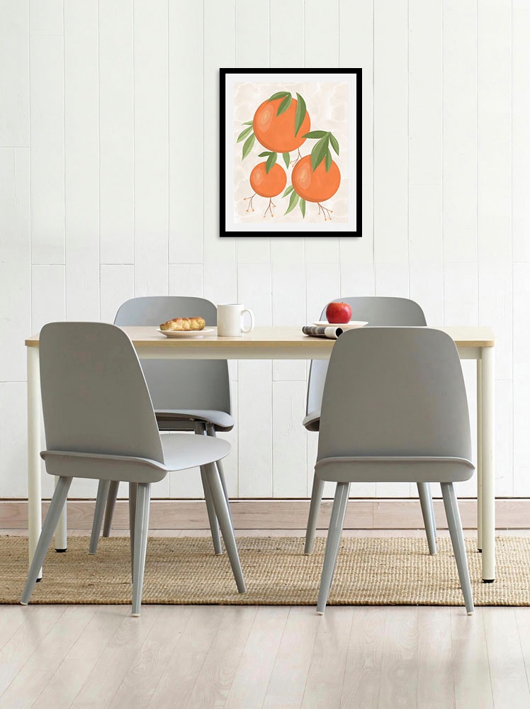 Image of queence Bild "Finja" Essen Kunst Lebensmittel Obst Obst Bilder 1 Stk. tlg. gerahmt