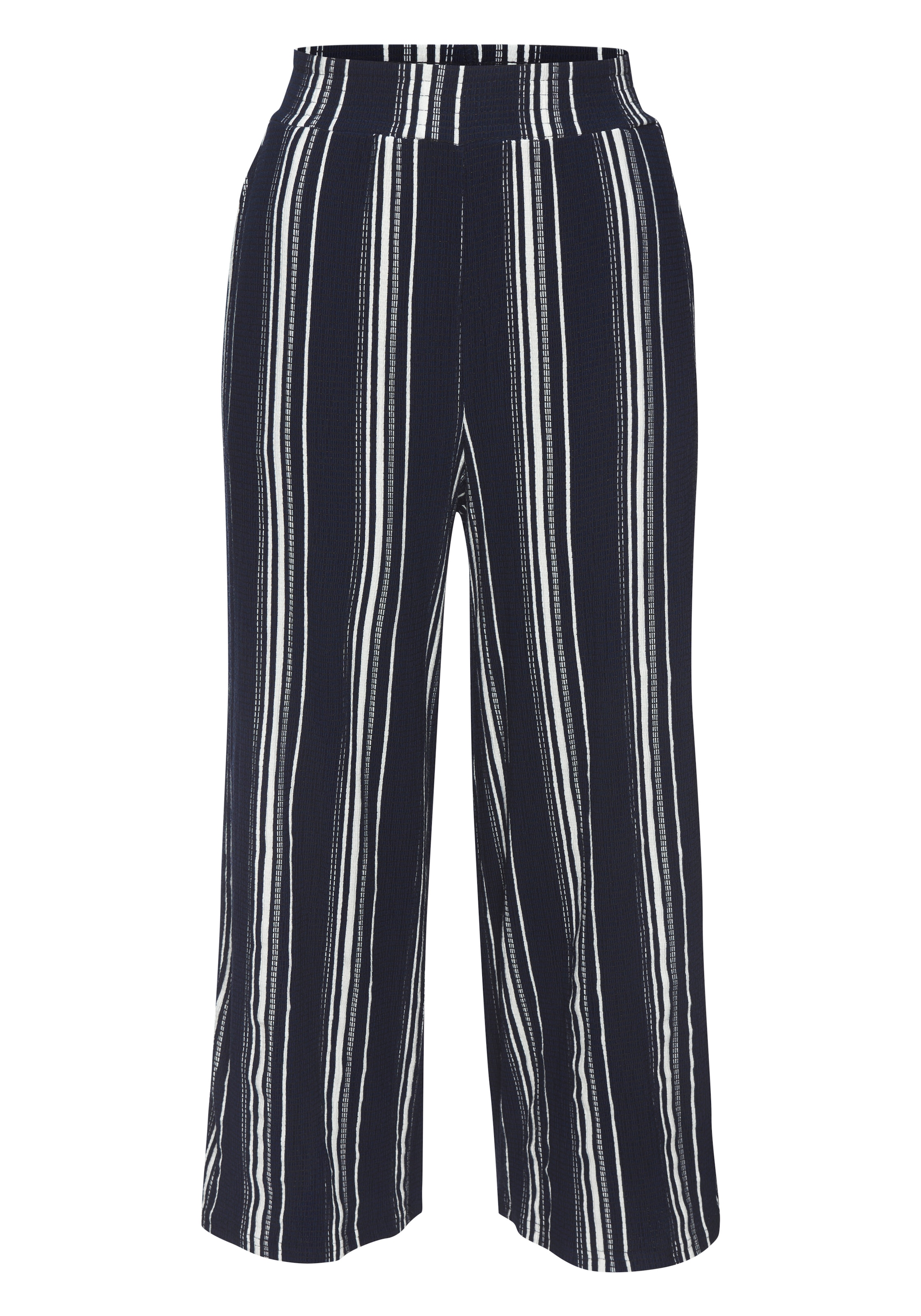 LASCANA Pantalon 7/8 »mit locker-luftigem Bein«  en tissu structuré, pantalon d'été à enfiler, pantalon de plage