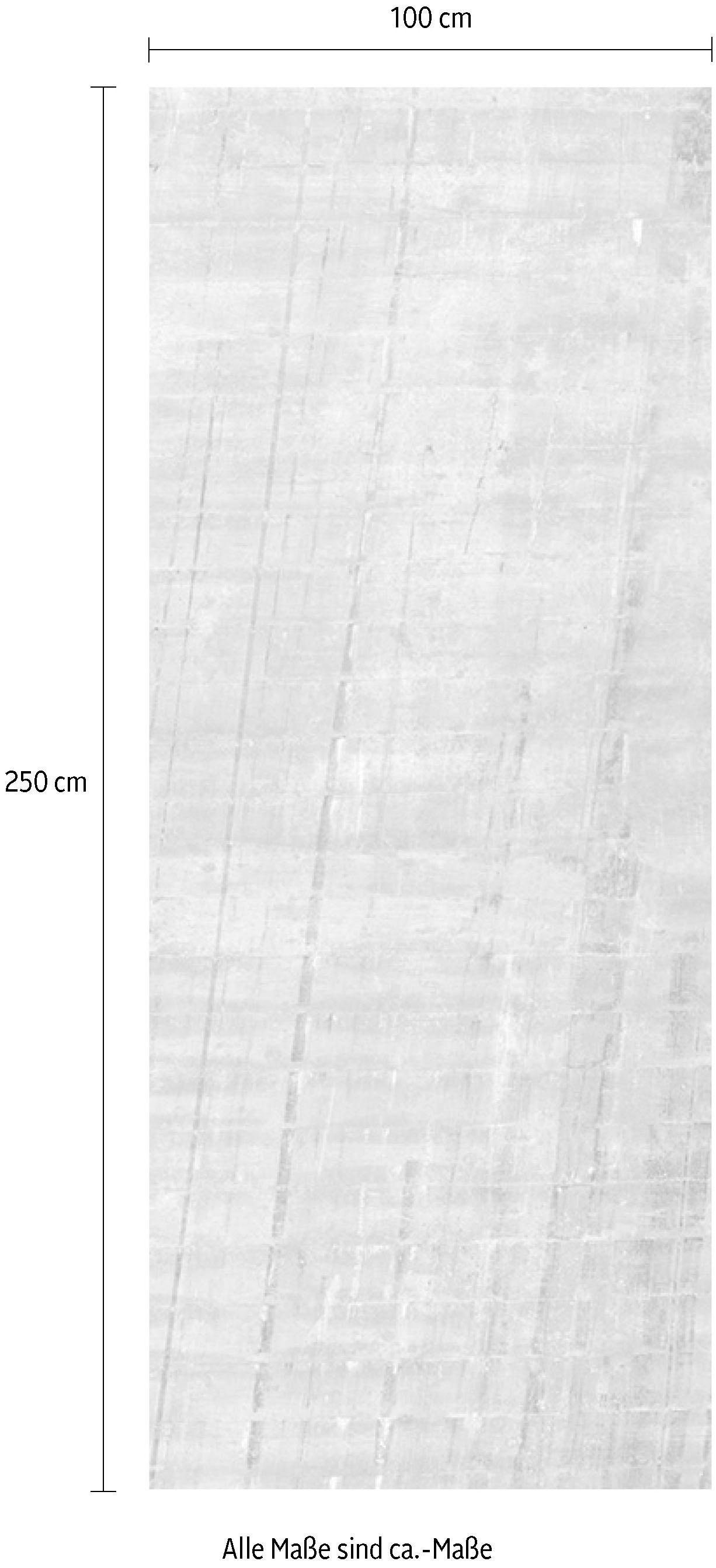 Komar Papier peint intissé »Digitaldruck Vlies -  Concrete Panel - Grösse 100 x 250 cm« imprimé Wohnzimmer, Schlafzimmer