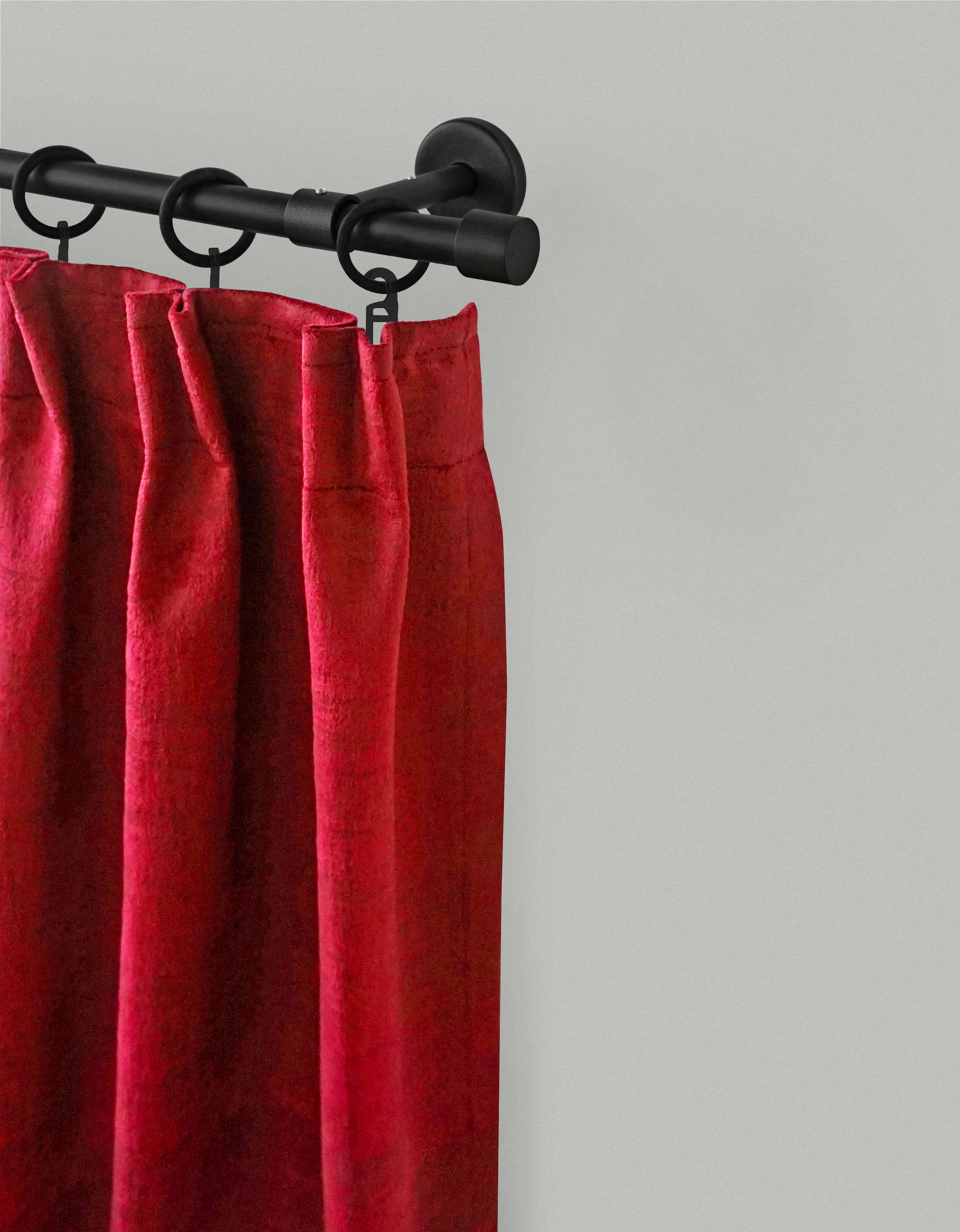 GARESA Gardinenstange »RUSTIKA« Ø 16 mm 1 läufig-läufig Wunschmasslänge rustikale Vorhanggarnitur, verlängerbar, m. Ringe, Endkappe