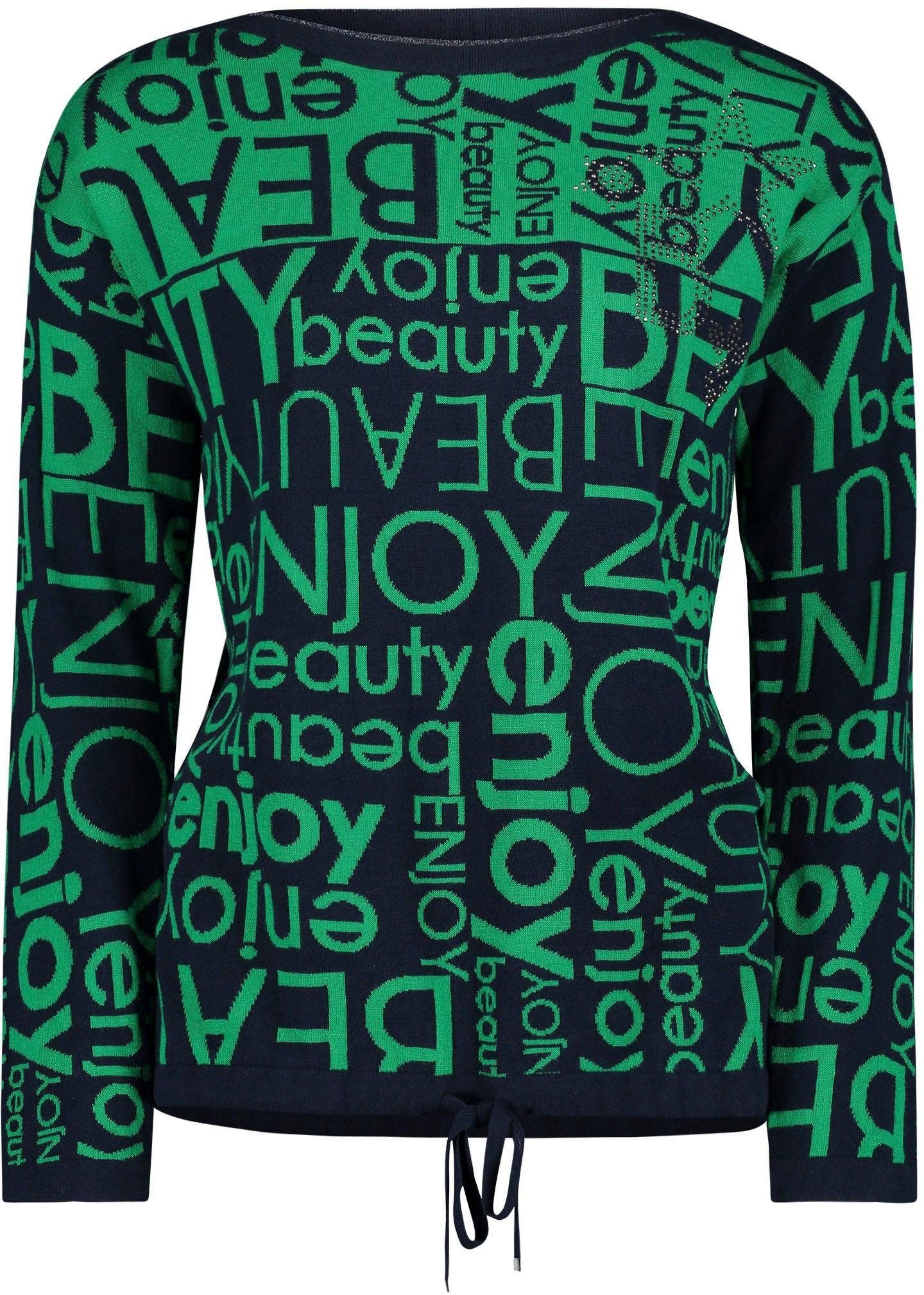 Image of Betty Barclay Rundhalspullover, mit Buchstabenmuster bei Ackermann Versand Schweiz