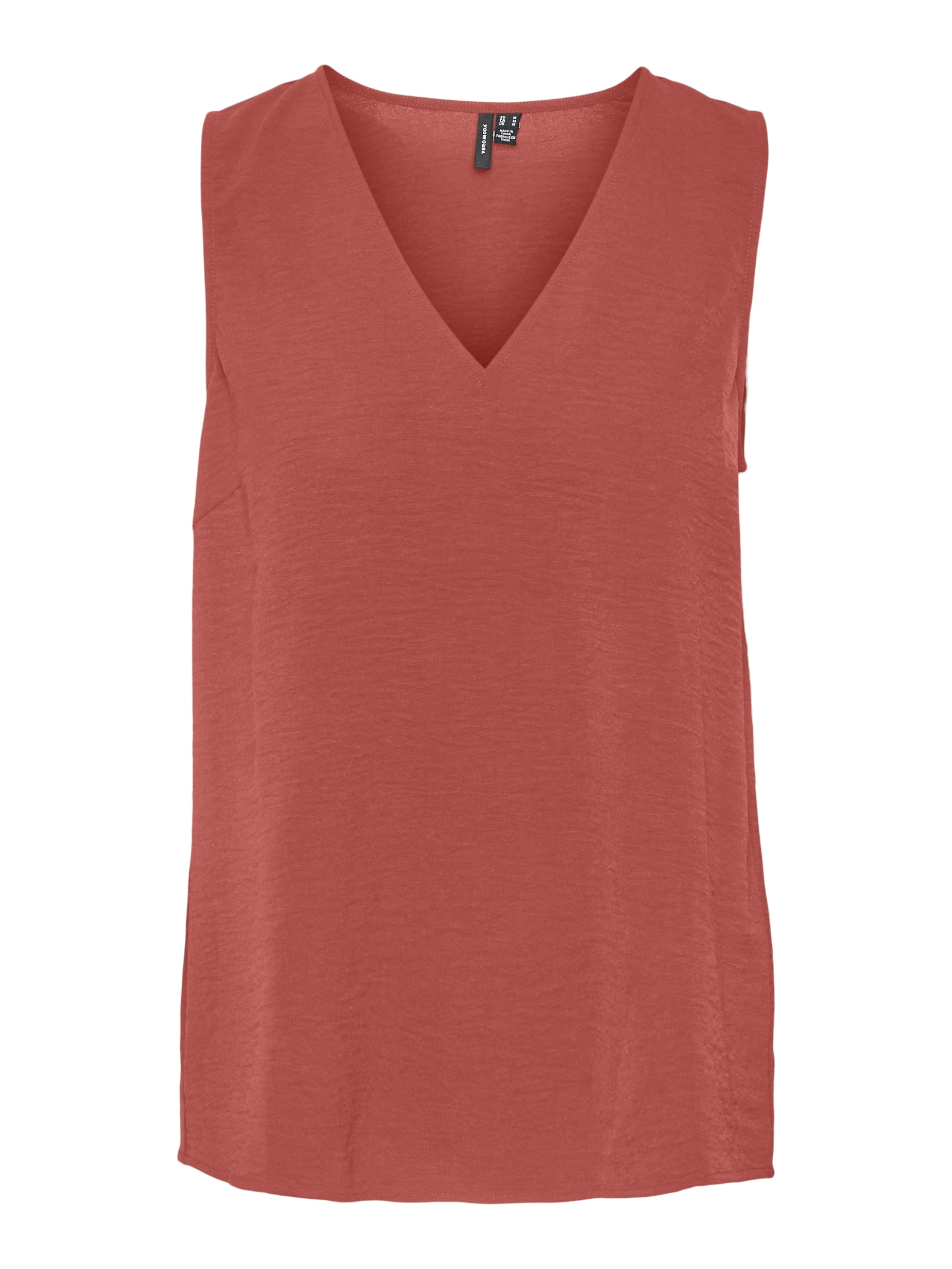 Vero Moda Shirttop »VMALVA S/L V-NECK TOP WVN NOOS« Kunstfaser, regular fit