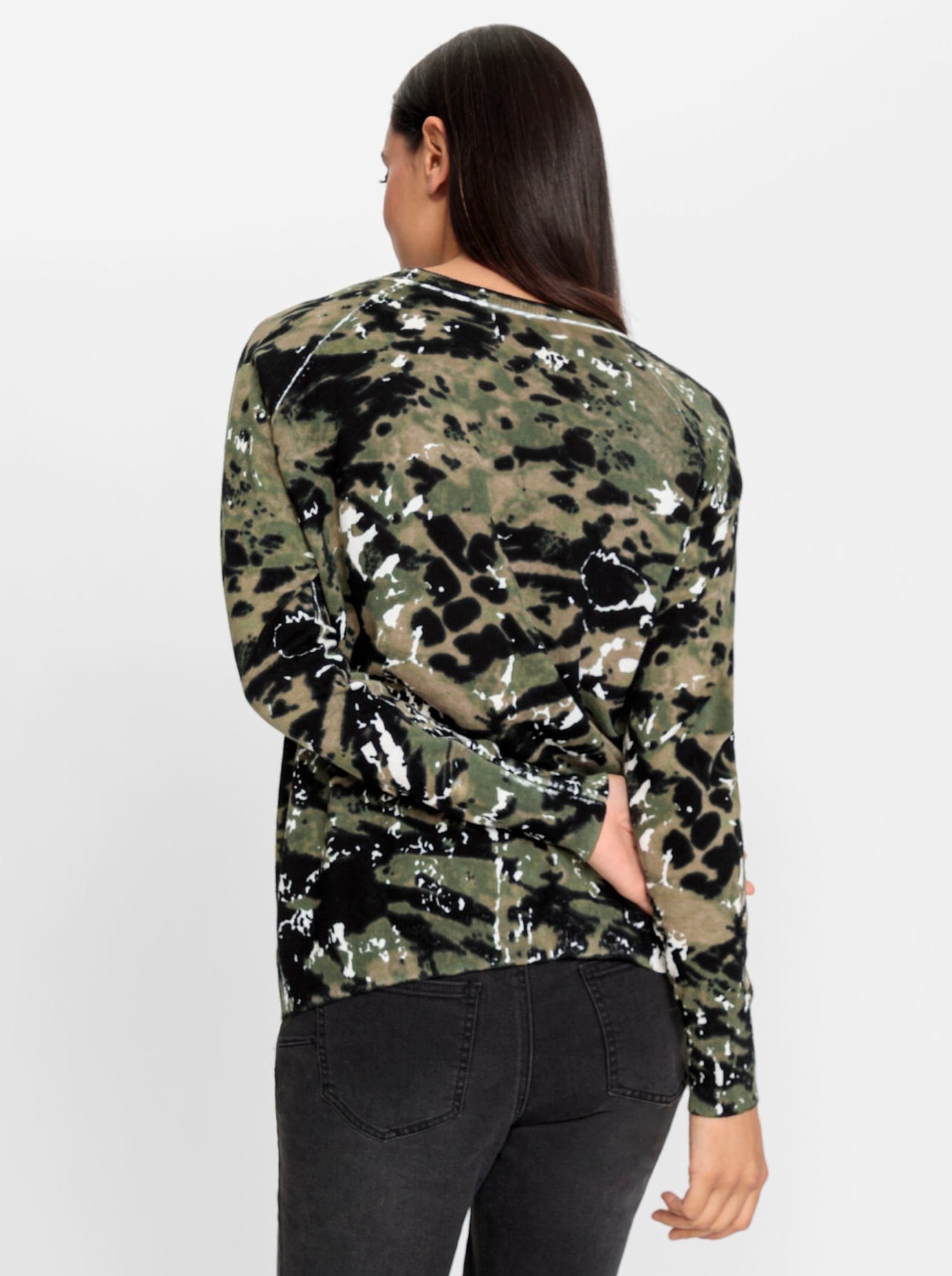 heine Strickpullover »Druck-Pullover«