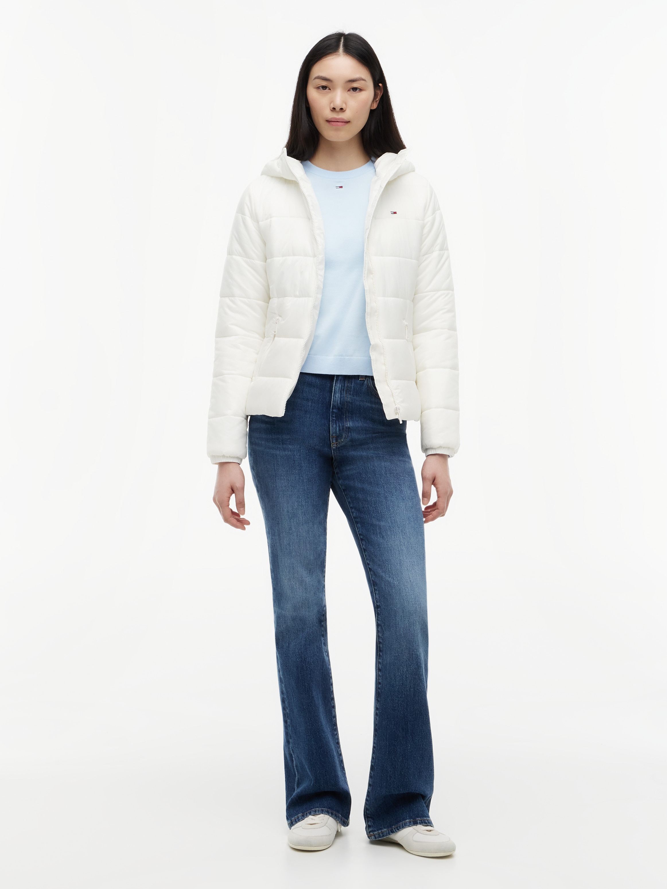 Tommy Jeans Veste matelassée »TJW SLIM LW HOODED PADDED JACKET« avec capuche tissu matelassé, slim fit, avec capuche