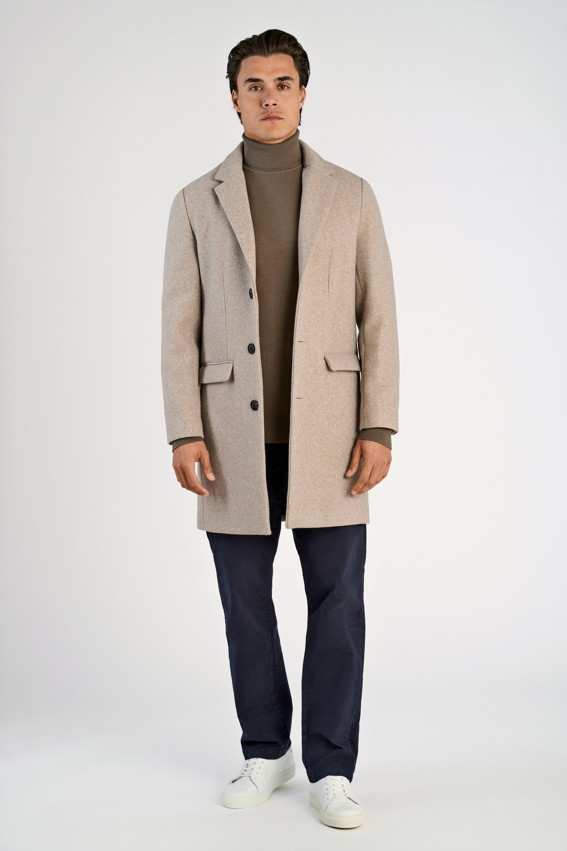 LINDBERGH Wintermantel mit Reverskragen und Knopfleiste