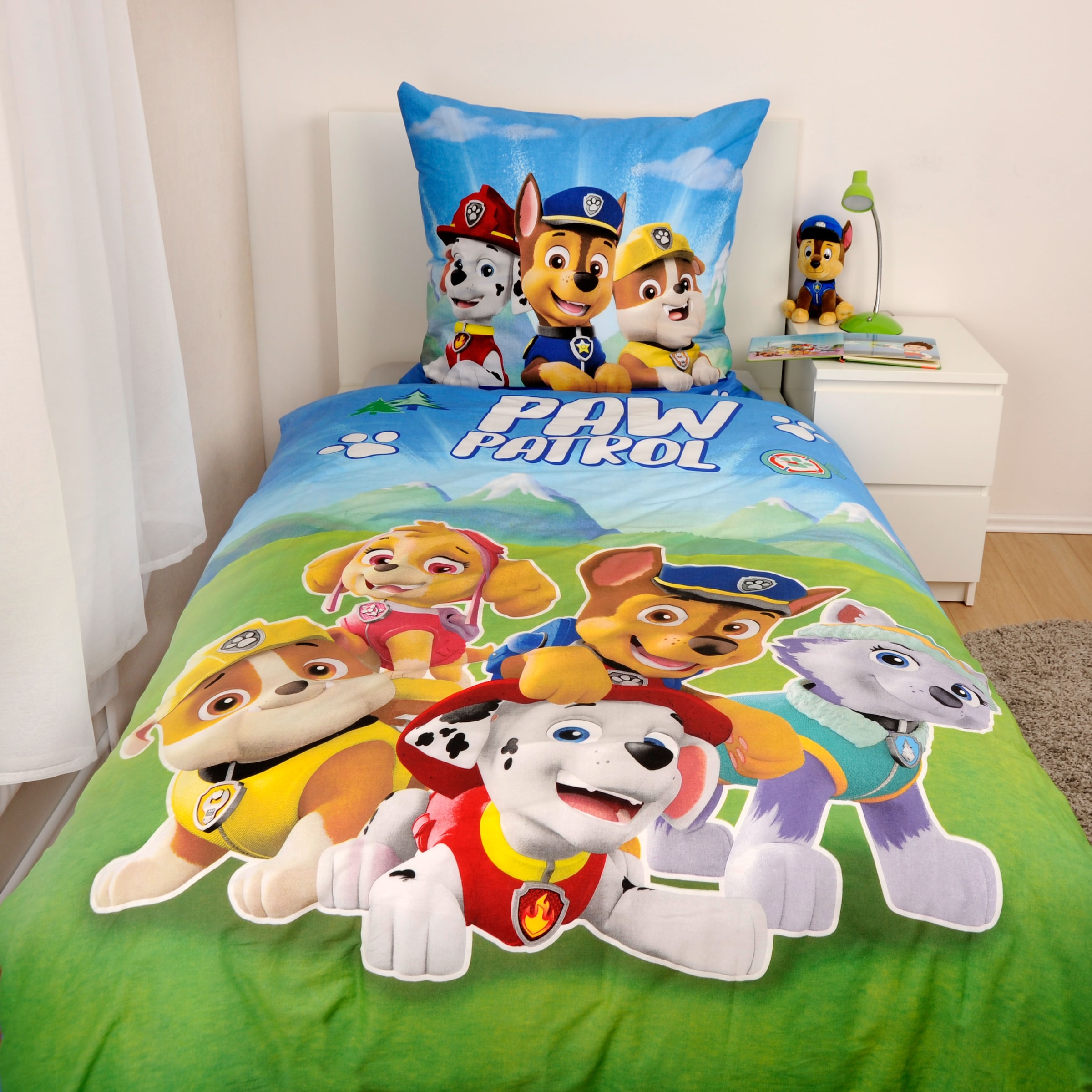 Image of PAW PATROL Bettwäsche "Paw Patrol" 2 Stk. Glow in the Dark