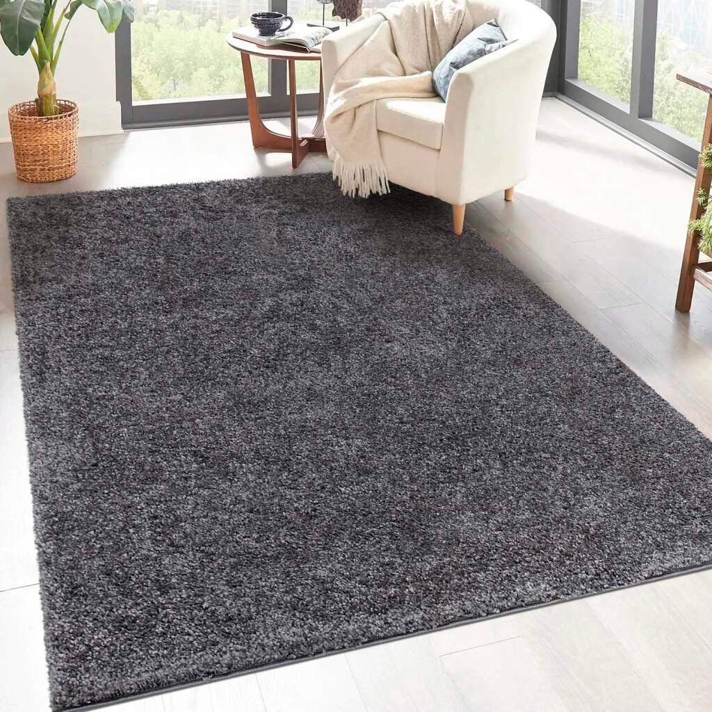 Carpet City Hochflor-Teppich »City Robuster kaufen rechteckig, uni, weich Shaggy«, Langflor flauschig besonders Teppich