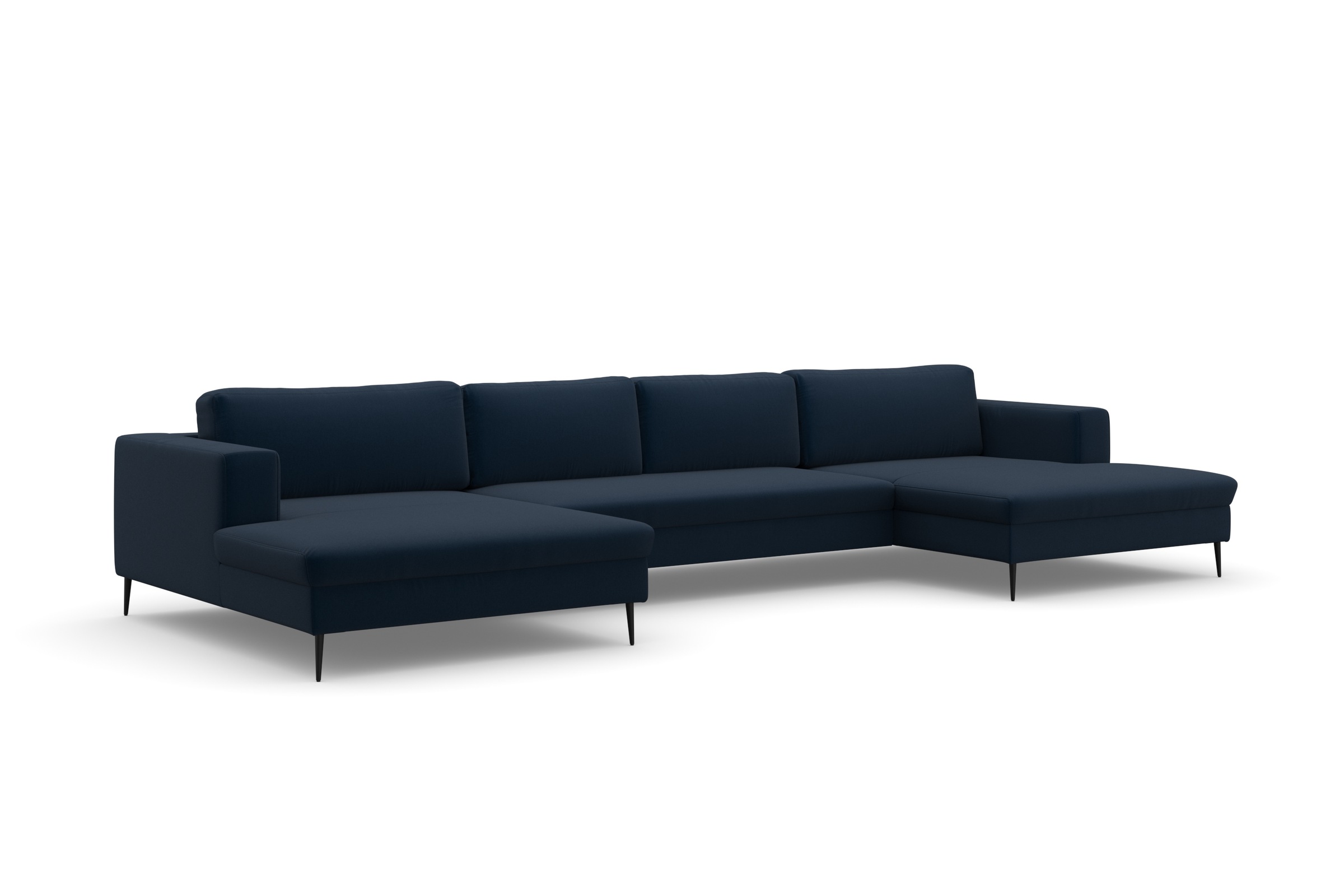 DOMO collection Wohnlandschaft »Modica U-Form«, XXL, in moderner Optik mit, 2 grosszügigen Recamieren, auch in Cord