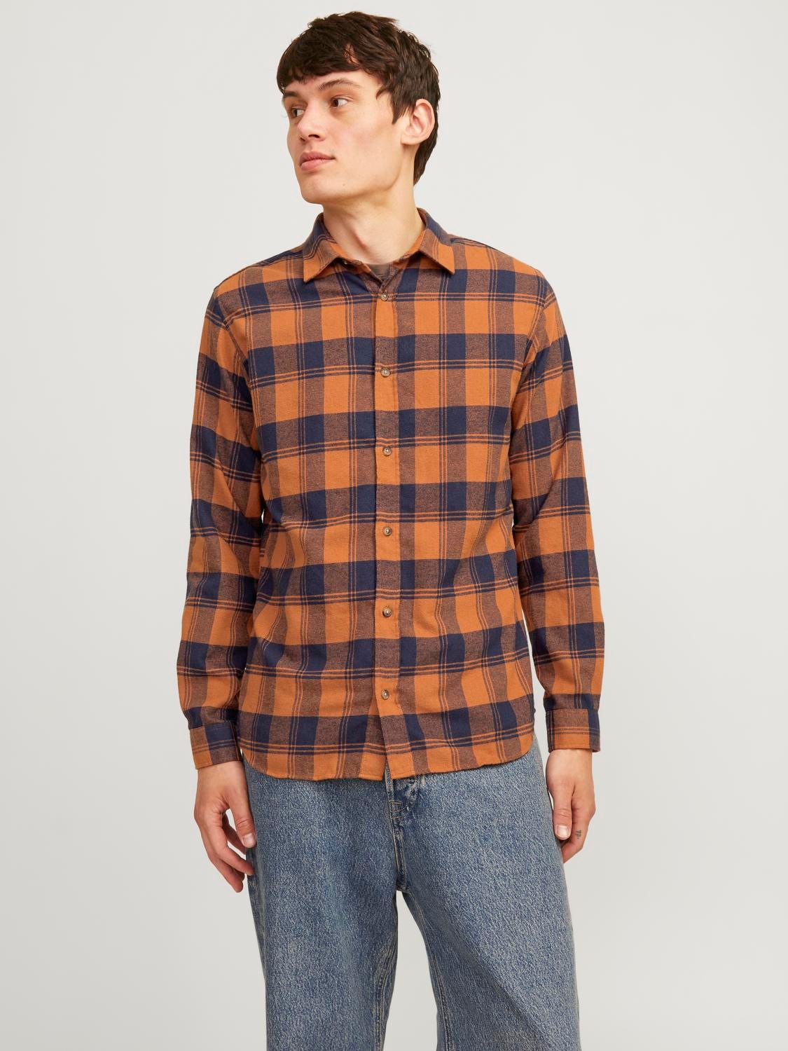 Image of Jack & Jones Langarmhemd "JJJOSHUA FALL BUFFALO SHIRT LS"