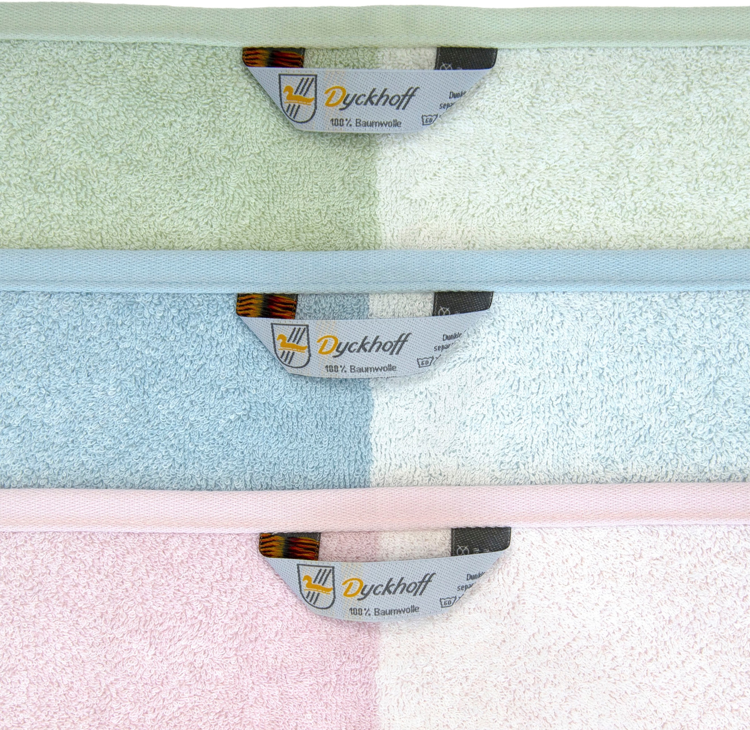 Dyckhoff Handtuch Set »Motion«, Set, 6 tlg., Walkfrottier, Made in Germany; 4 Handtücher (50x100cm), 2 Duschtücher (70x140cm)
