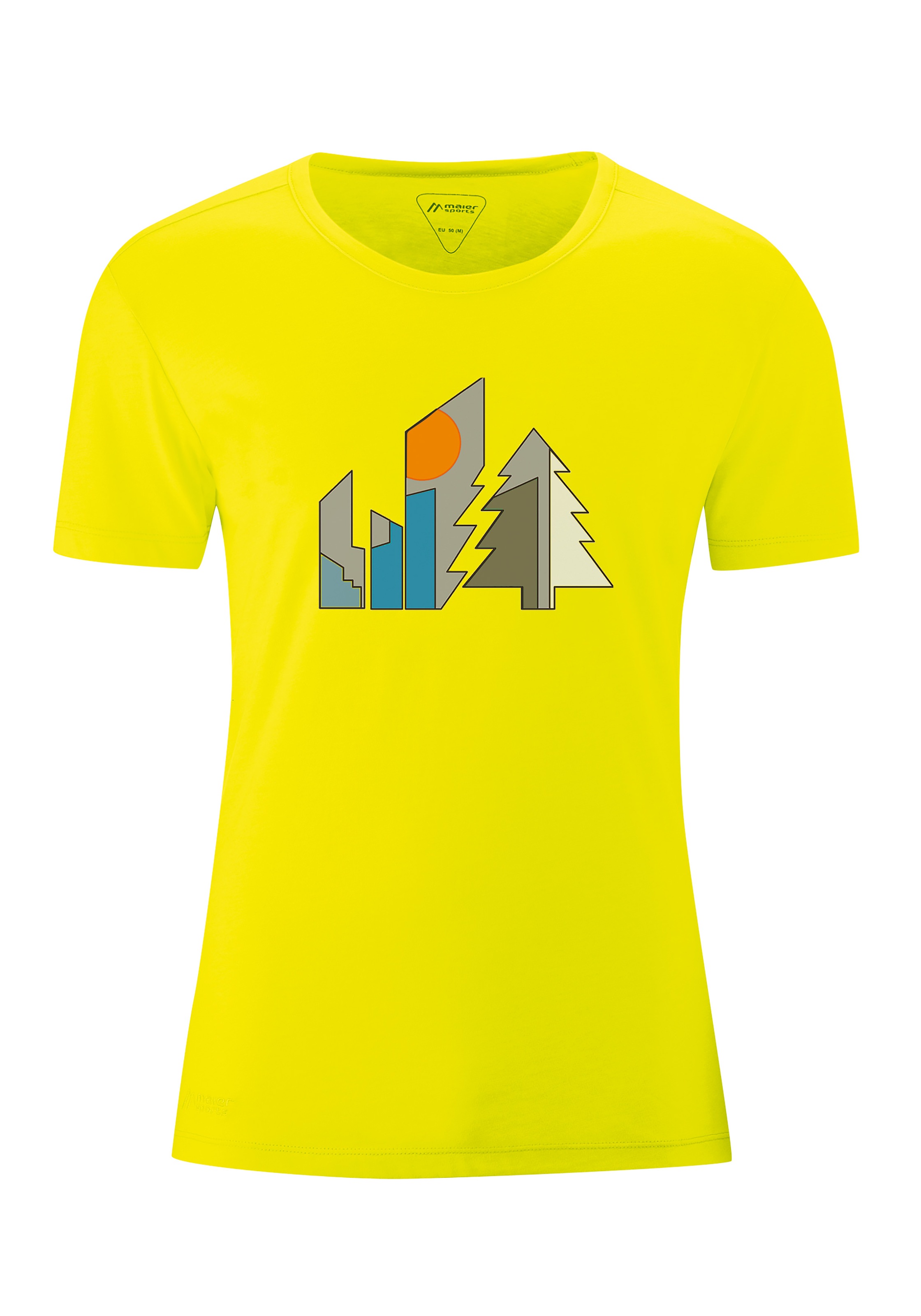 Image of Maier Sports Funktionsshirt »Burgeis Tee M«, Vielseitiges T-Shirt in ansprechender Melange-Optik bei Ackermann Versand Schweiz