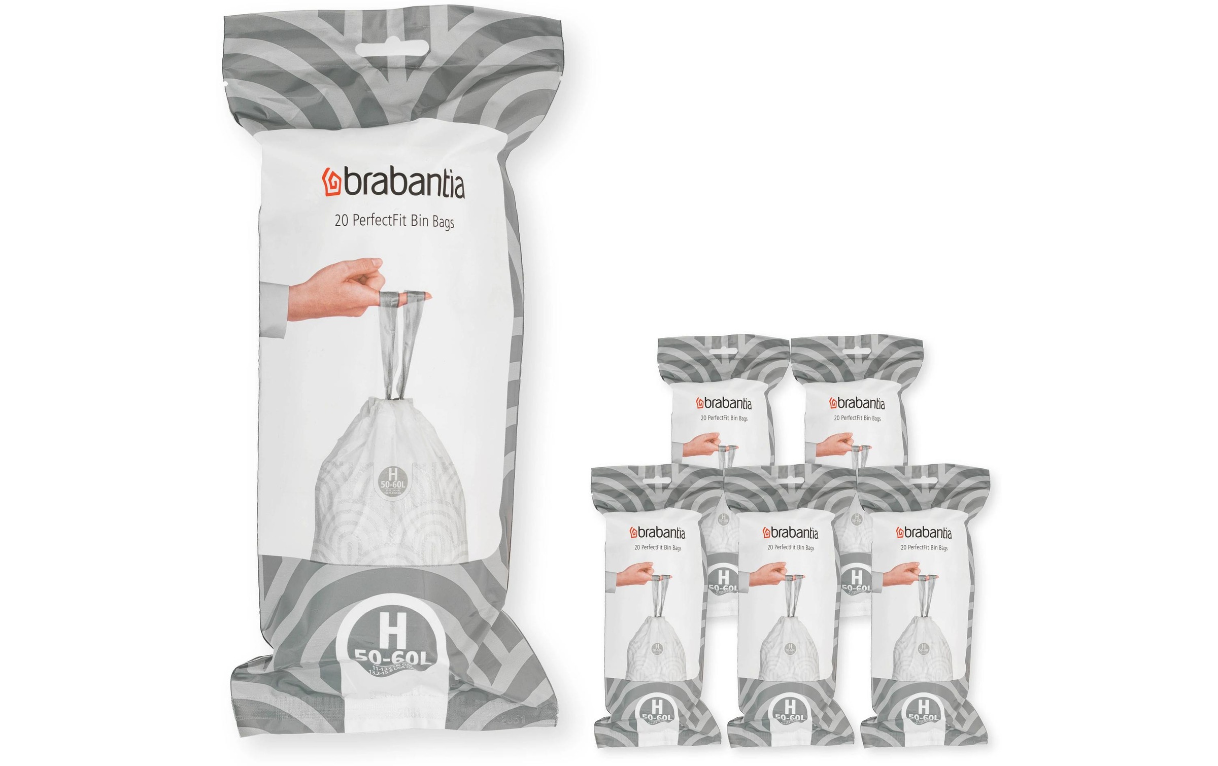Image of Brabantia Mülleimer "PerfectFit H 50-60 l, 120 Stück"