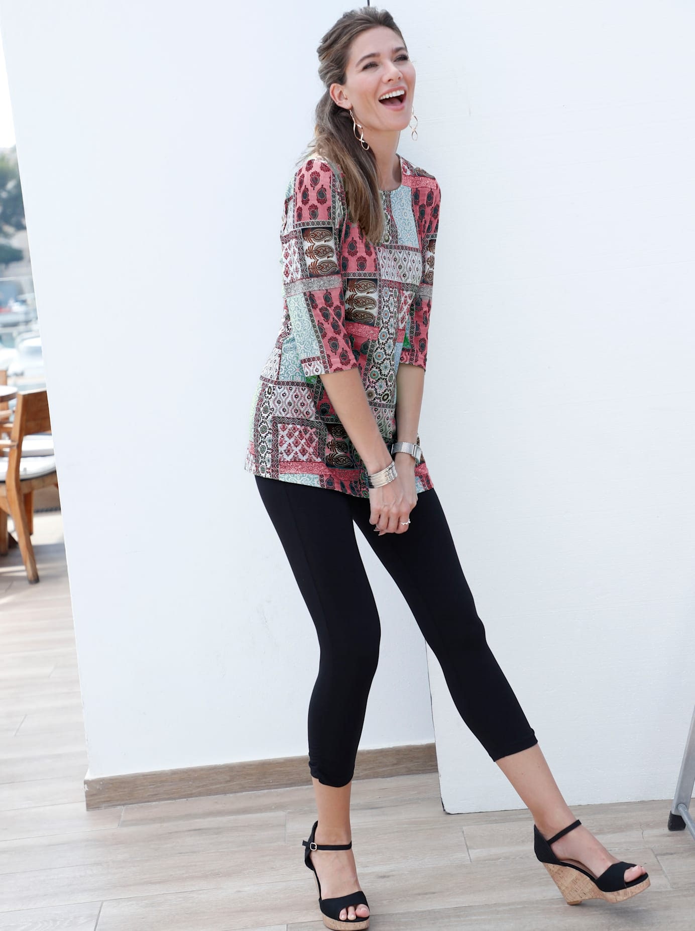 Image of Classic Basics Print-Shirt "Longshirt" 1 Stk.