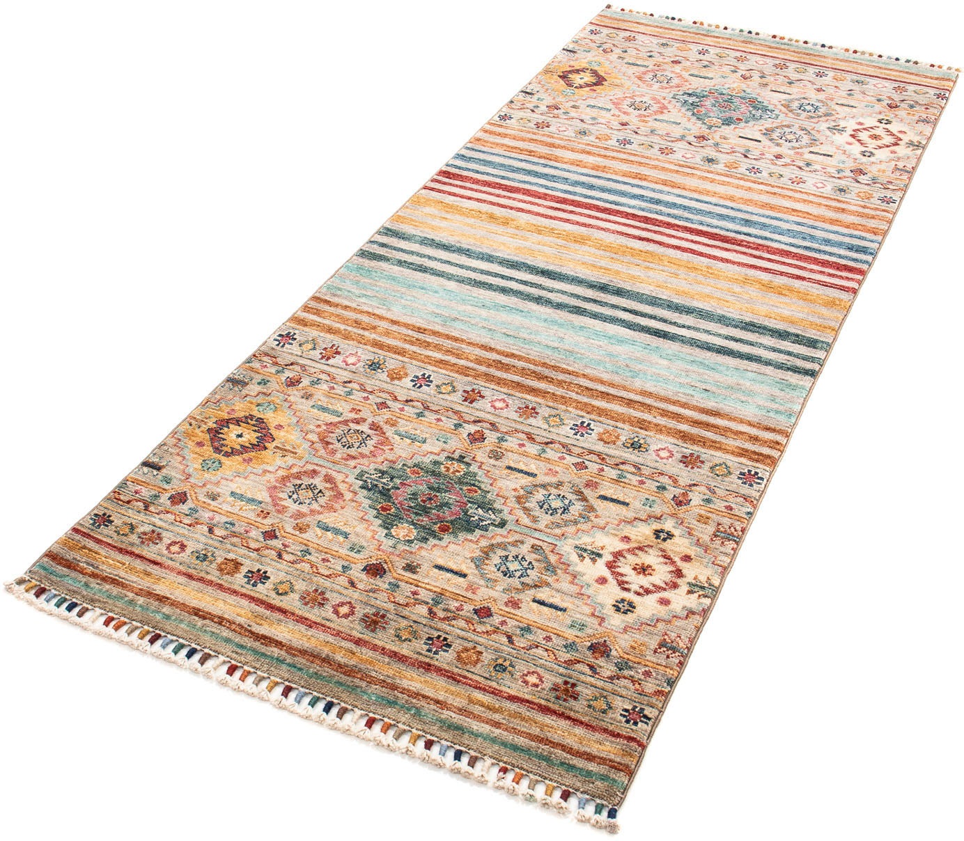 Image of morgenland Orientteppich »Ziegler - 208 x 75 cm - mehrfarbig«, rechteckig, 6 mm Höhe, Wohnzimmer, Handgeknüpft, Einzelstück mit Zertifikat bei Ackermann Versand Schweiz