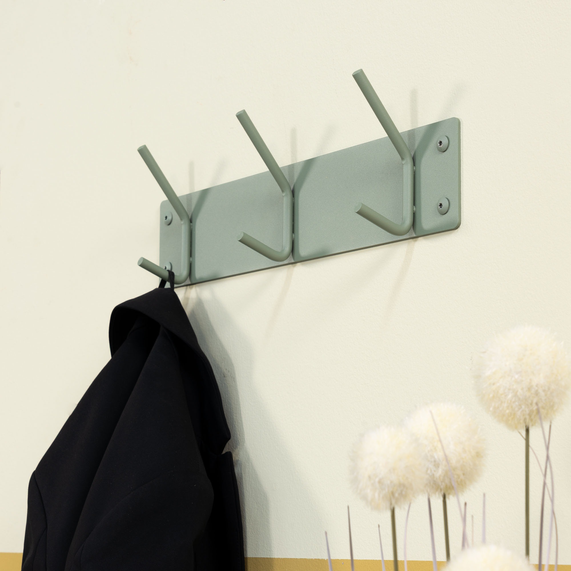 Spinder Design Crochet de garde-robe »FUSION 3« Porte-manteau mural en acier de style scandinave avec 5 crochets