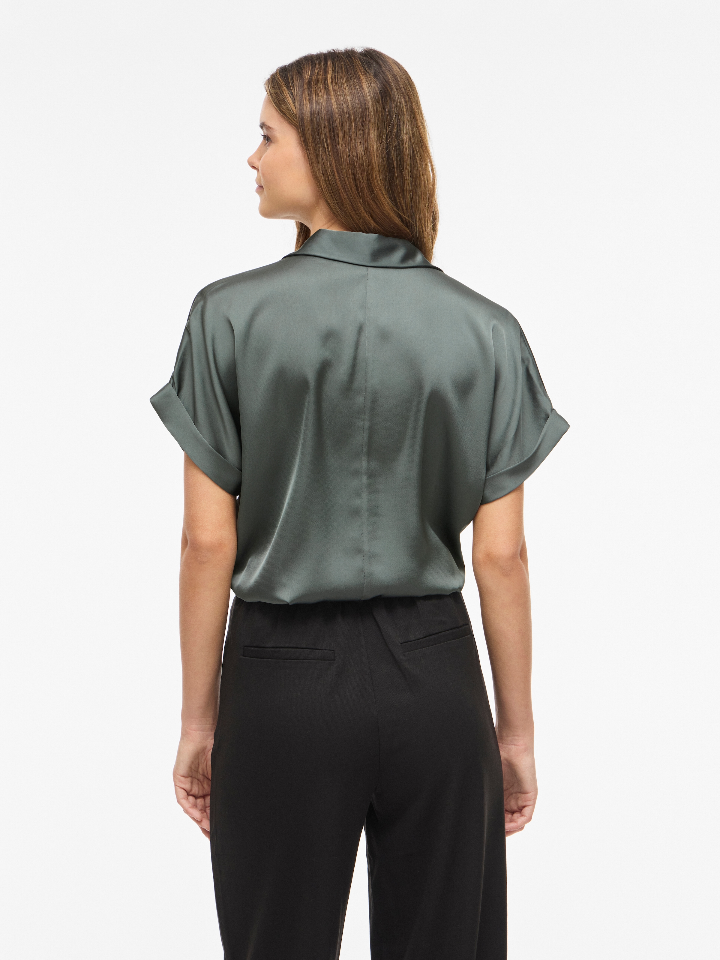 Vila Blouse à manches courtes »VIENNA RAVENNA S/S TOP - NOOS« fibre synthétique, coupe régulière