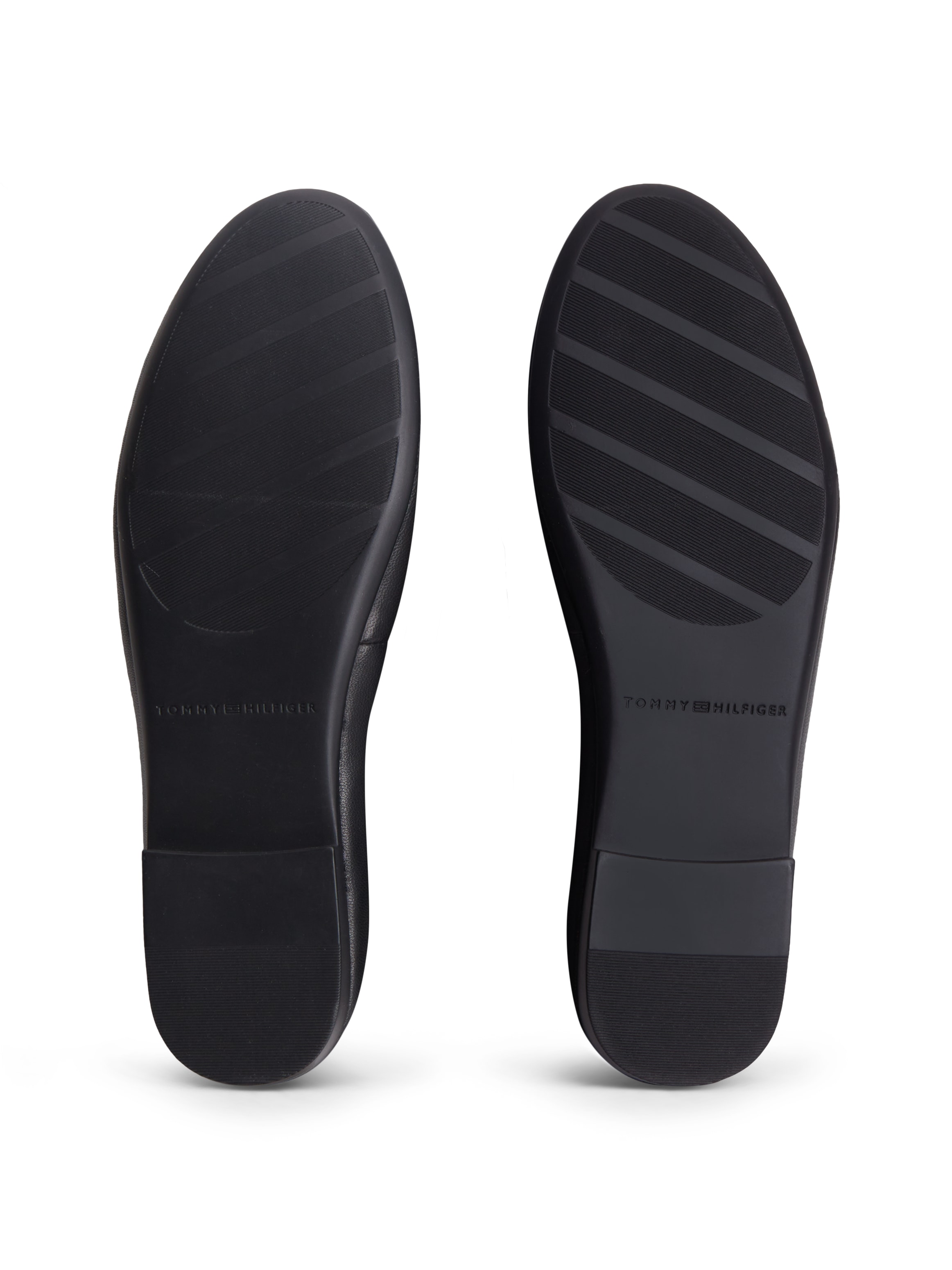 Tommy Hilfiger Ballerina »TH PLATE LEATHER BALLERINA«  Schlupfschuh, Businessschuh mit edlem Schmuckelement - schmale Form