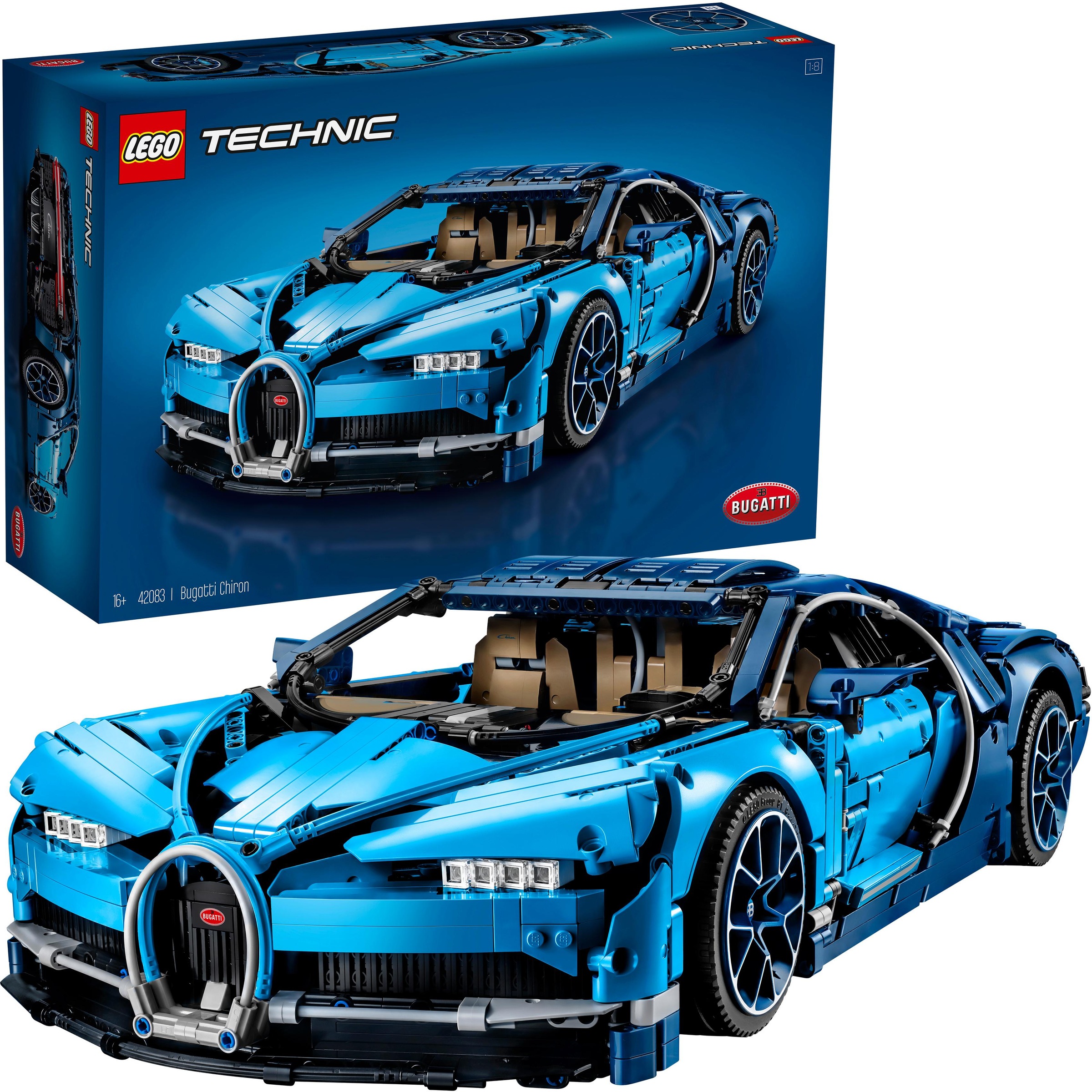 Image of LEGO® Konstruktionsspielsteine »Bugatti Chiron (42083), LEGO® Technic«, (3599 St.), Made in Europe bei Ackermann Versand Schweiz