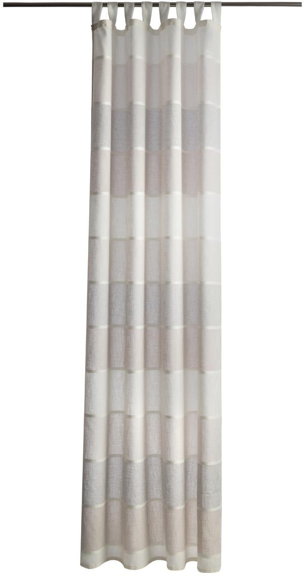 HOMING Gardine »Lennardt« Schlaufen 1 Stk. tlg. Streifen, Wohnzimmer, Schlafzimmer