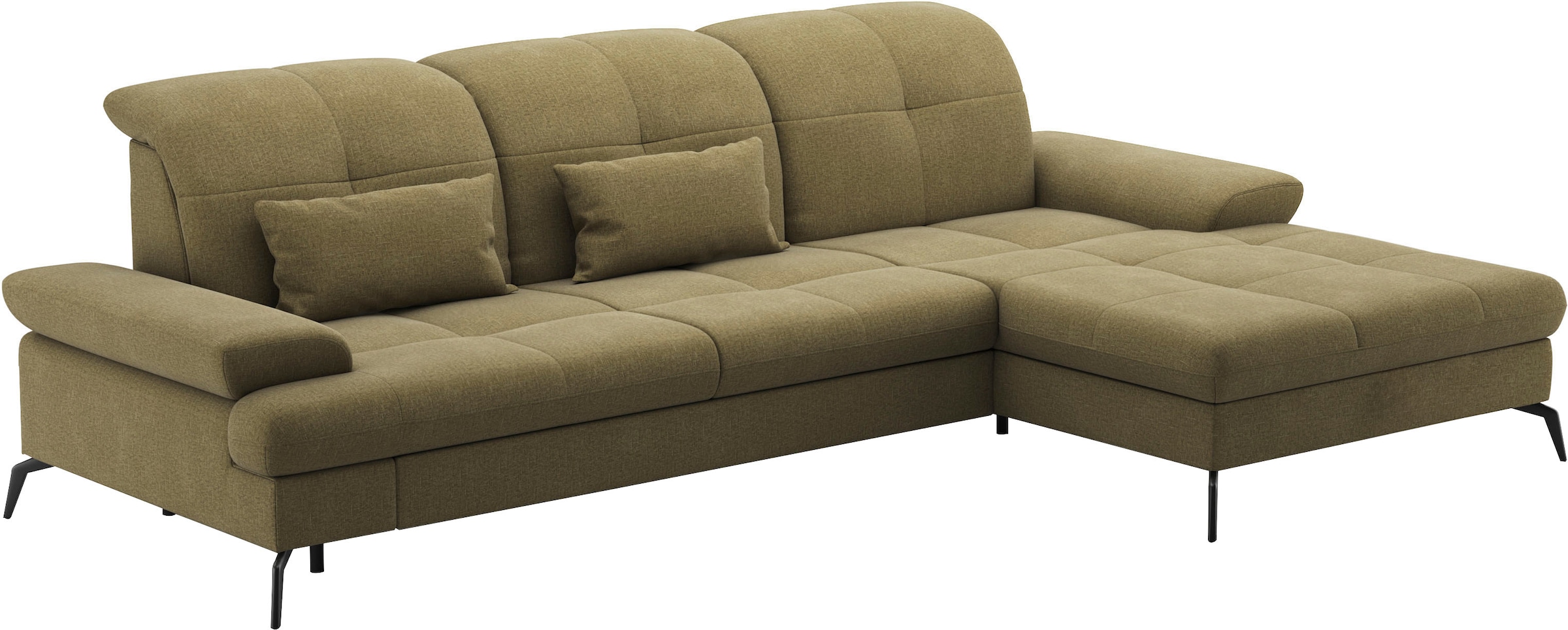 sit&more Ecksofa »Amica, L-Form, inkl. Sitztiefenverstellung & Armteilverstellung«, wahlweise mit Bettfunktion, Bettkasten und Kopfteilverstellung