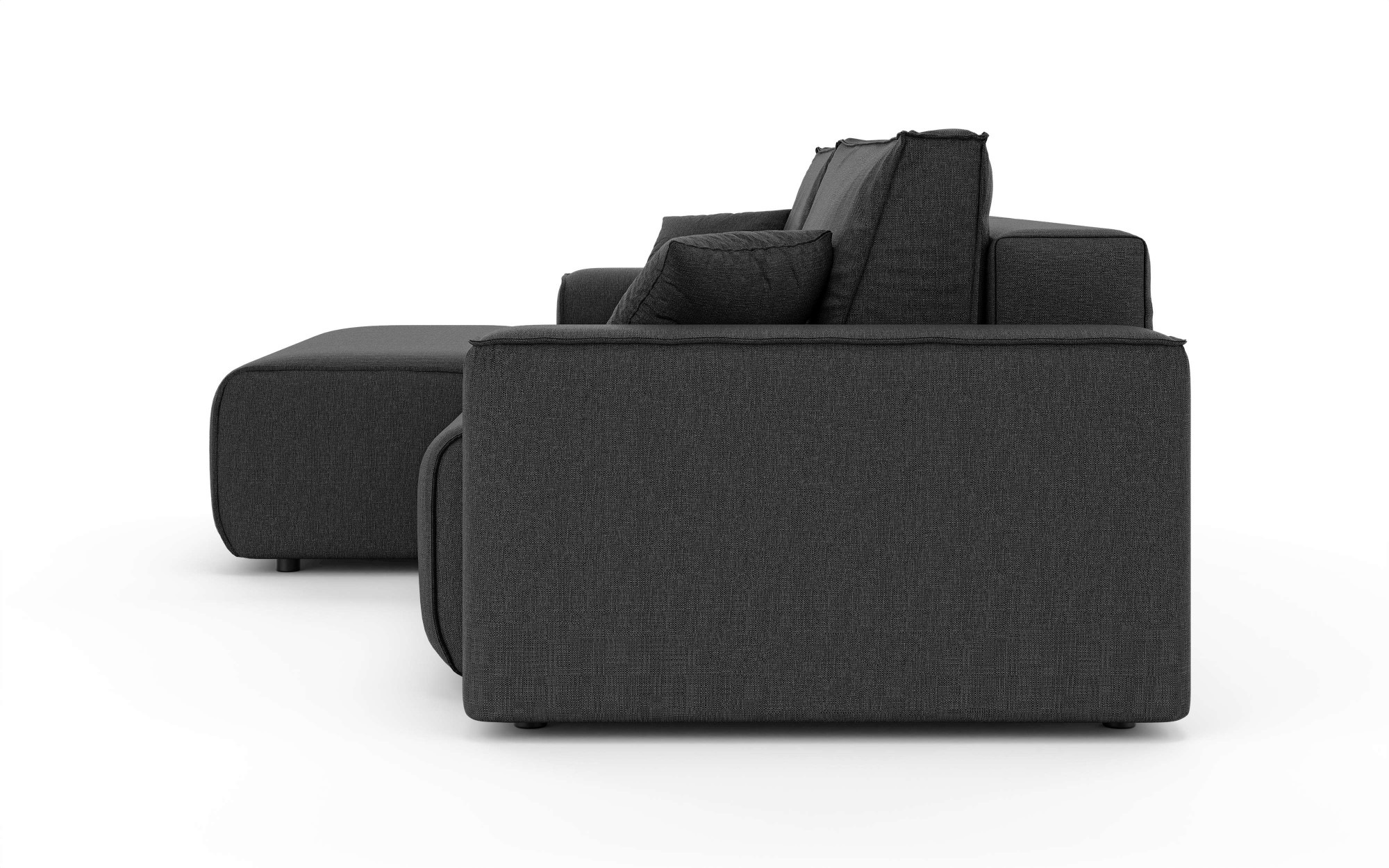Home affaire Ecksofa »Santenay mit Bettfunktion und Bettkasten, Masse: B/T/H 266/164/90 cm«, L-Form mit Wellenfederung, Schlaffläche: 140x213 cm, auch in Cord