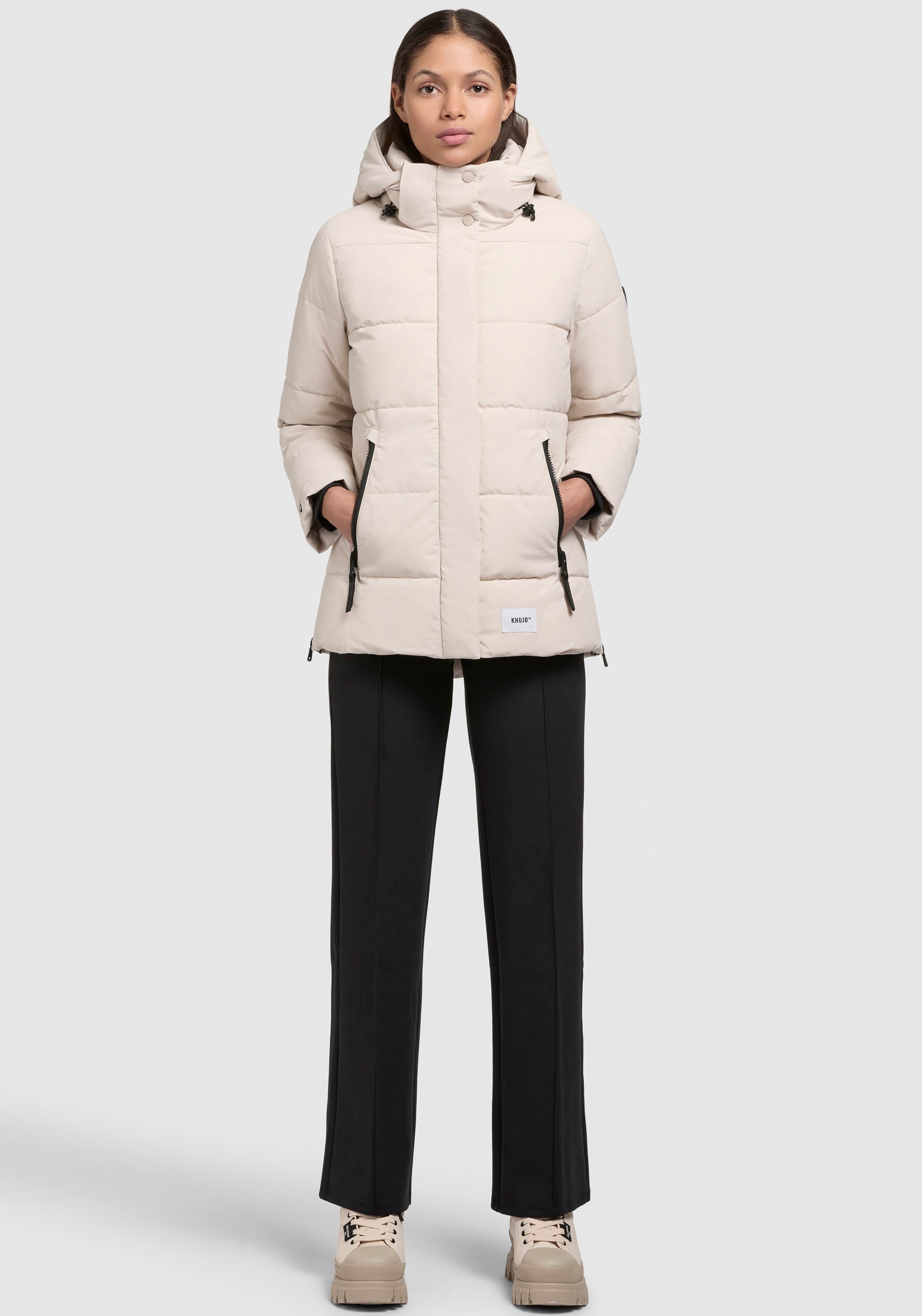 khujo Steppjacke »MANC«, mit Kapuze