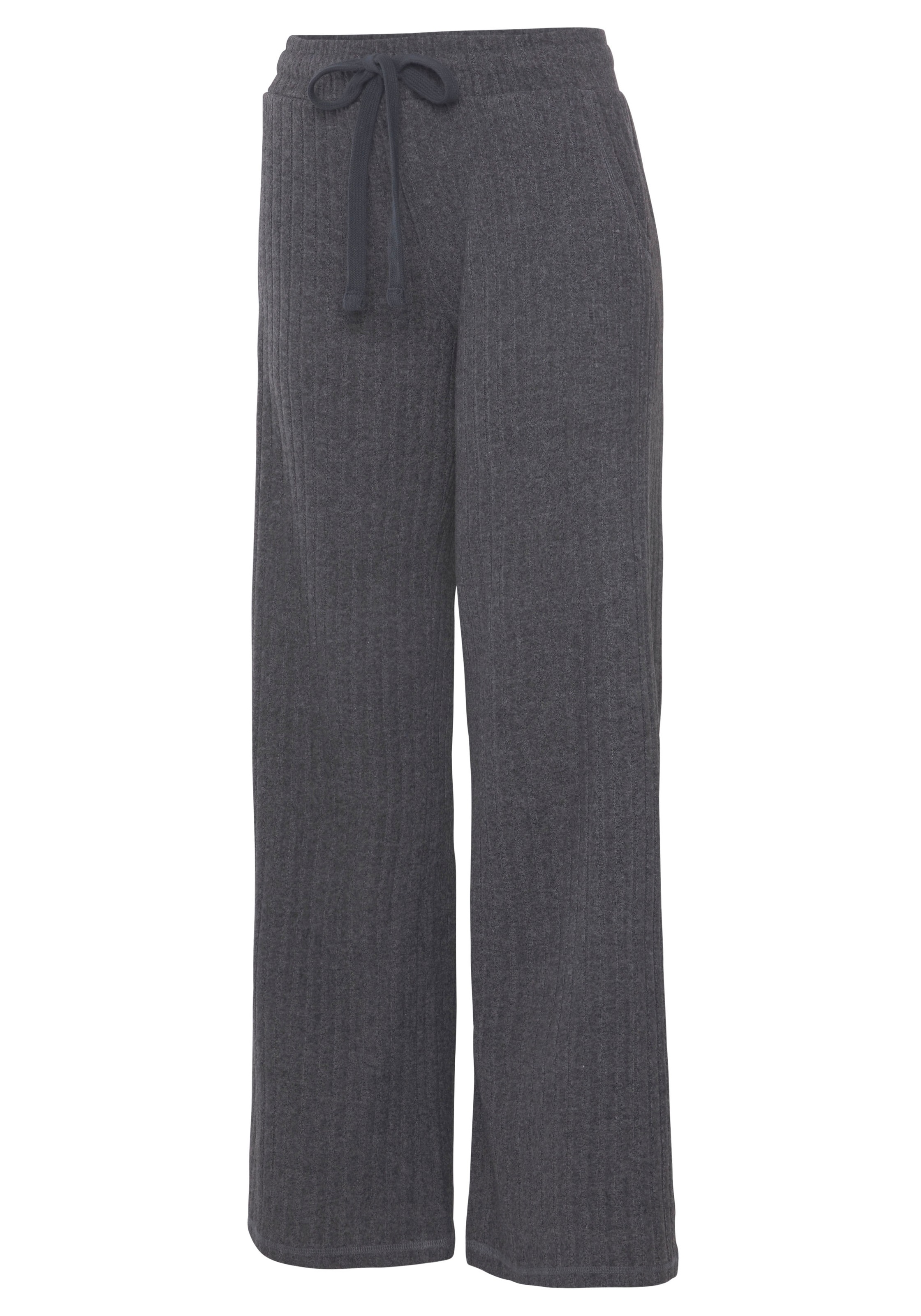 LASCANA Homewearhose »/ Loungehose/ Strickhose«, (1 tlg.), mit weitem Bein und seitlichen Taschen, Loungewear