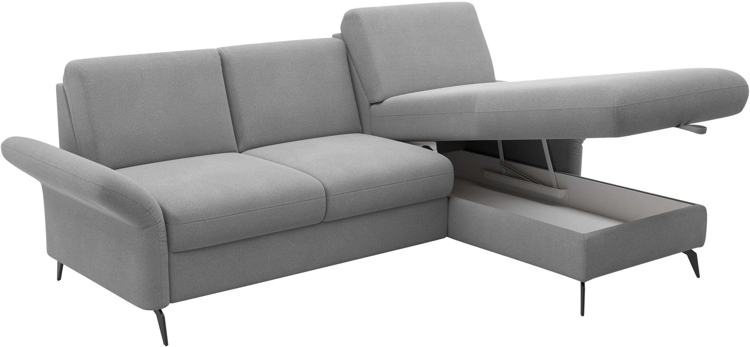 Home affaire Ecksofa »Rochelle«, wahlweise mit Bettfunktion, Bettkasten und Armteilverstellung