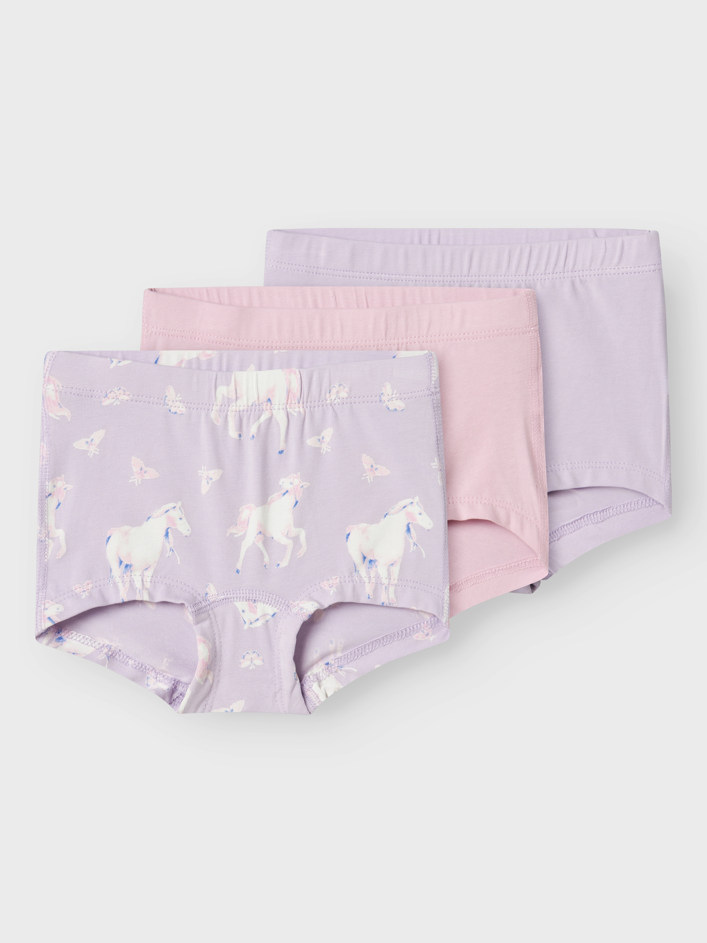 Image of Name It Panty "NMFTIGHTS 3P PASTEL LILAC HORSE NOOS" Packung, 3 Stk.