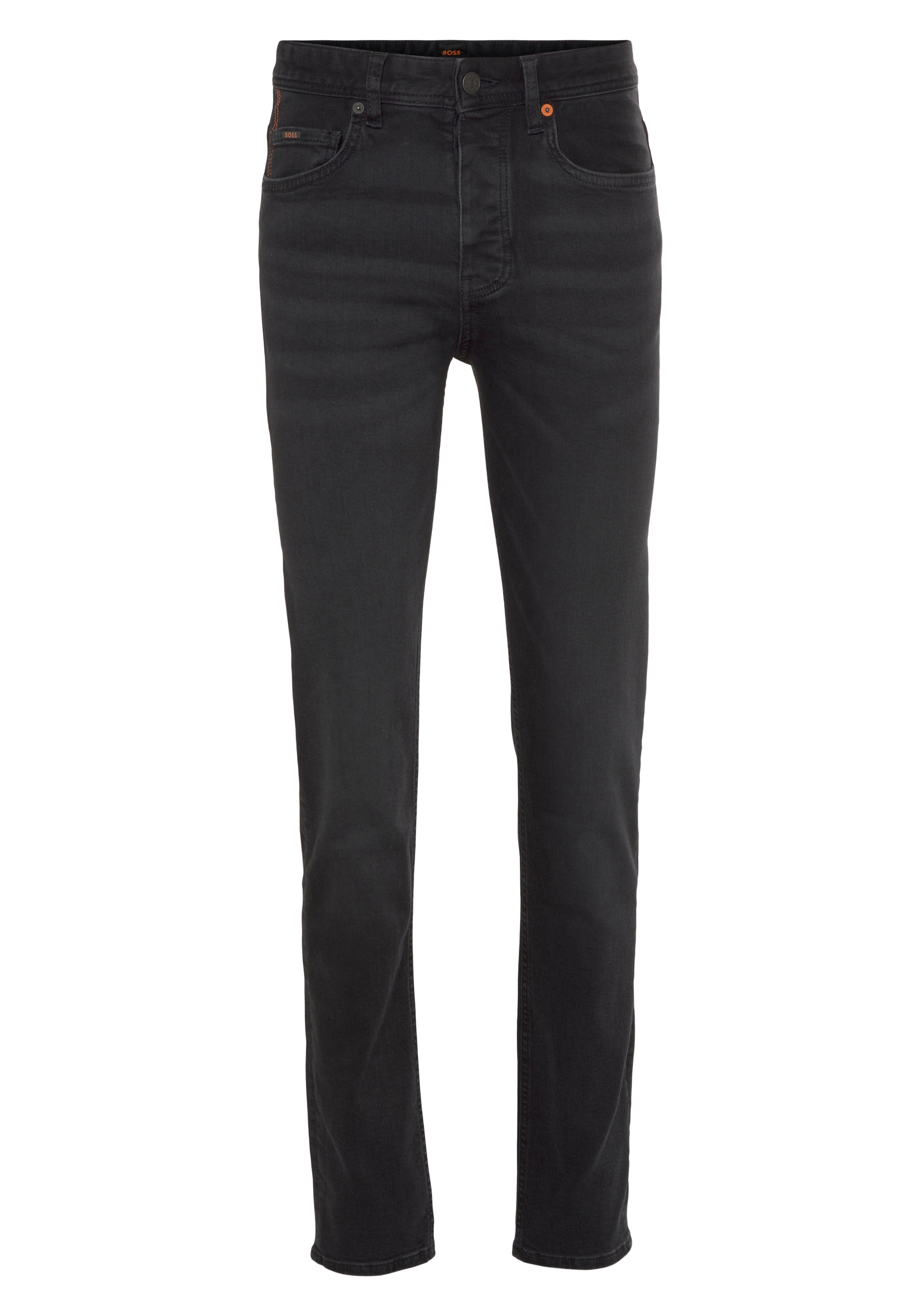 BOSS ORANGE Tapered-fit-Jeans »Taber BC P«, mit Leder-Badge