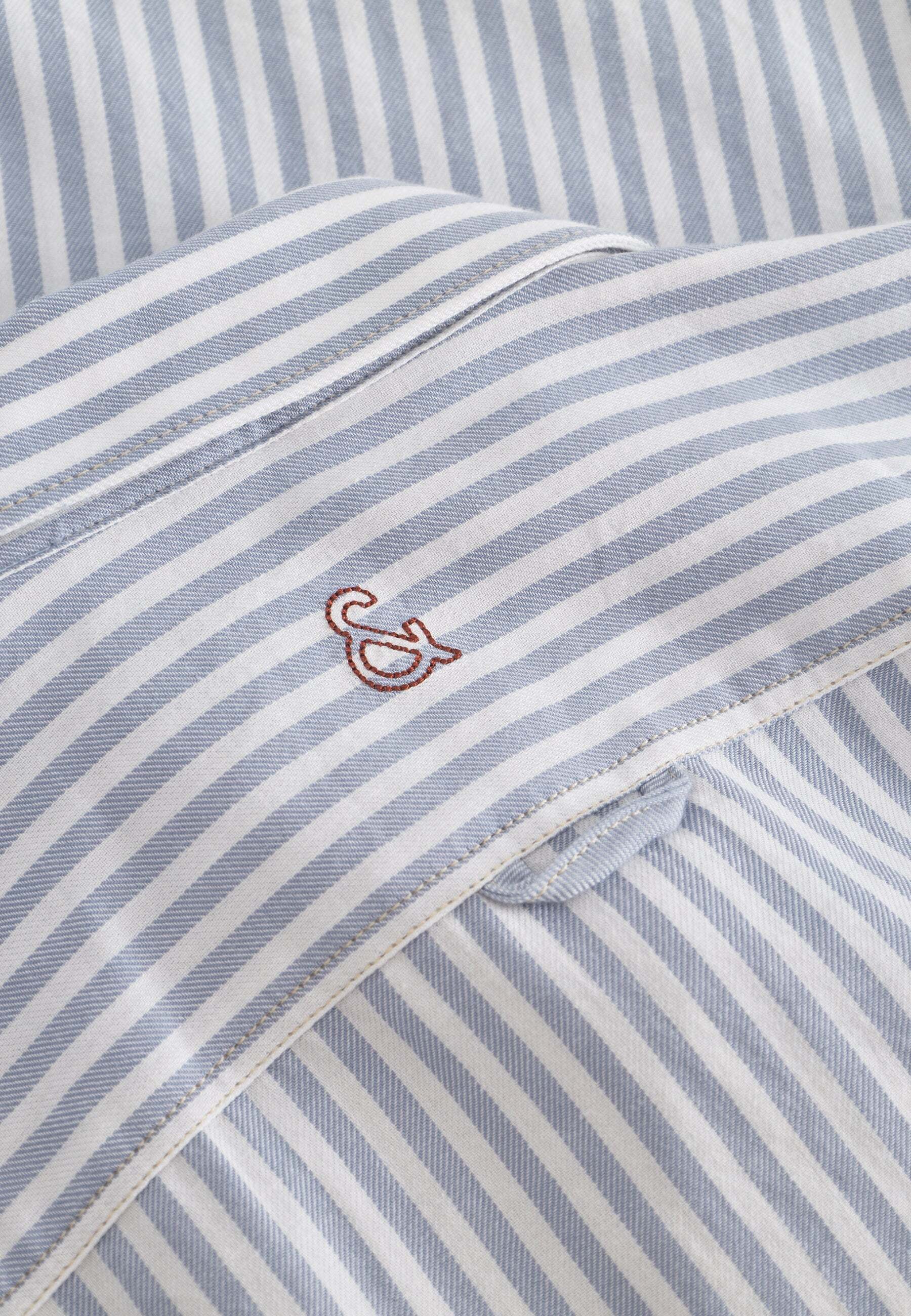 colours & sons Langarmhemd »colours & sons Langarmhemd Shirt Brushed Twill Stripes«