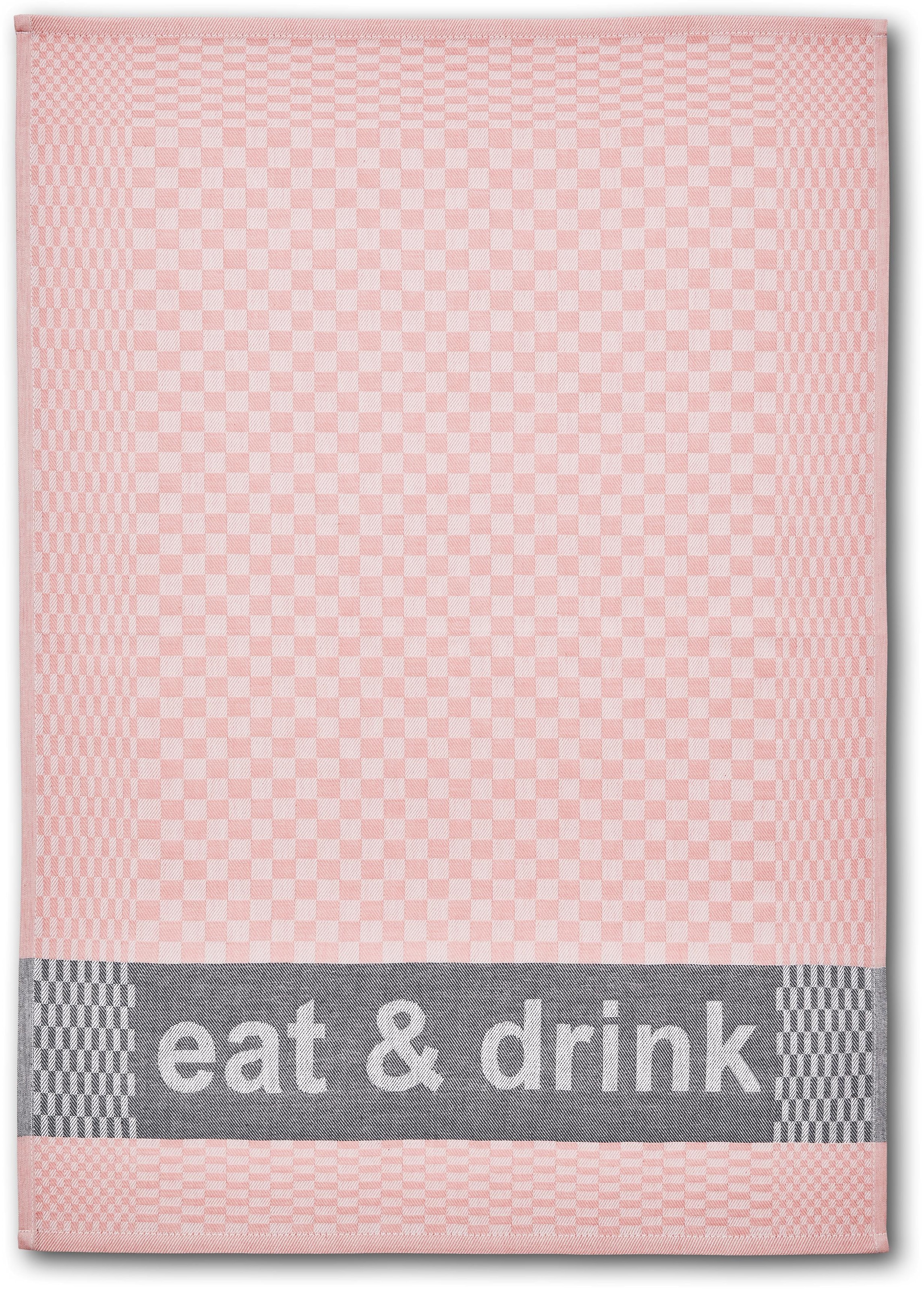 Dyckhoff Geschirrtuch »Eat & Drink, Masse je Tuch ca. 50x70 cm«, (Set, 6 tlg.), mit drei verschiedenen Motiven