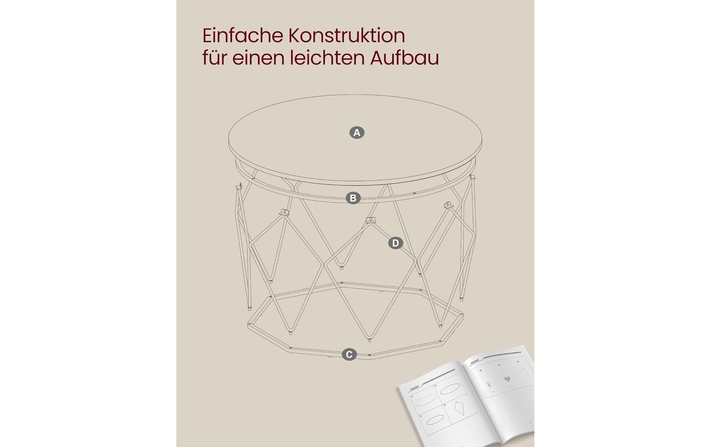VASAGLE Couchtisch »80 x 45 cm«