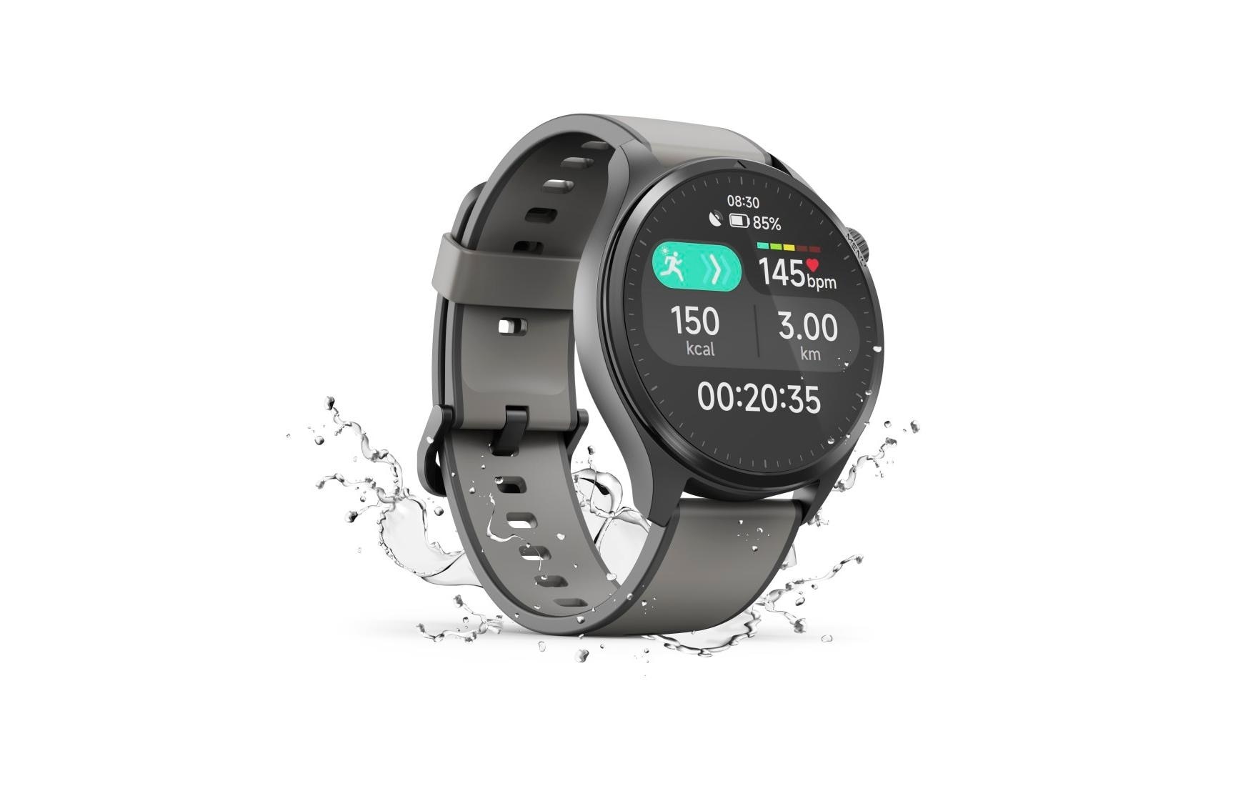 Hama Smartwatch »Smartwatch m. GPS (1,43", Musikspeicher, Telefonfunktion, wasserdicht)«(/ 1,43 ″)