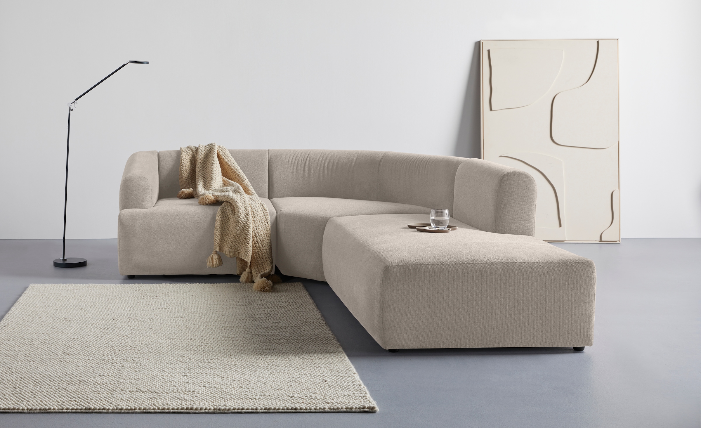 Image of LeGer Home by Lena Gercke Ecksofa "LYZA L-Form links/rechts, Modularsofa, Masse B/T/H: 211/267/74 cm" aus 3 Modulen, zusammen oder einzeln stellbar