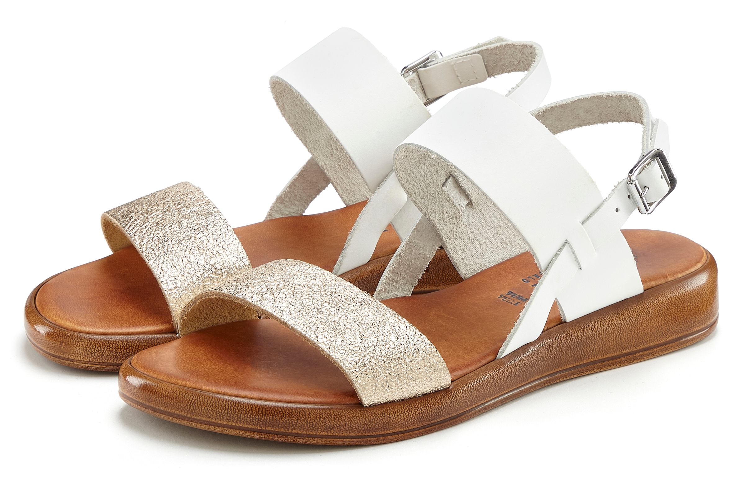 LASCANA Sandale »Sommerschuh, Riemchensandale, offener Schuh«  aus Leder
