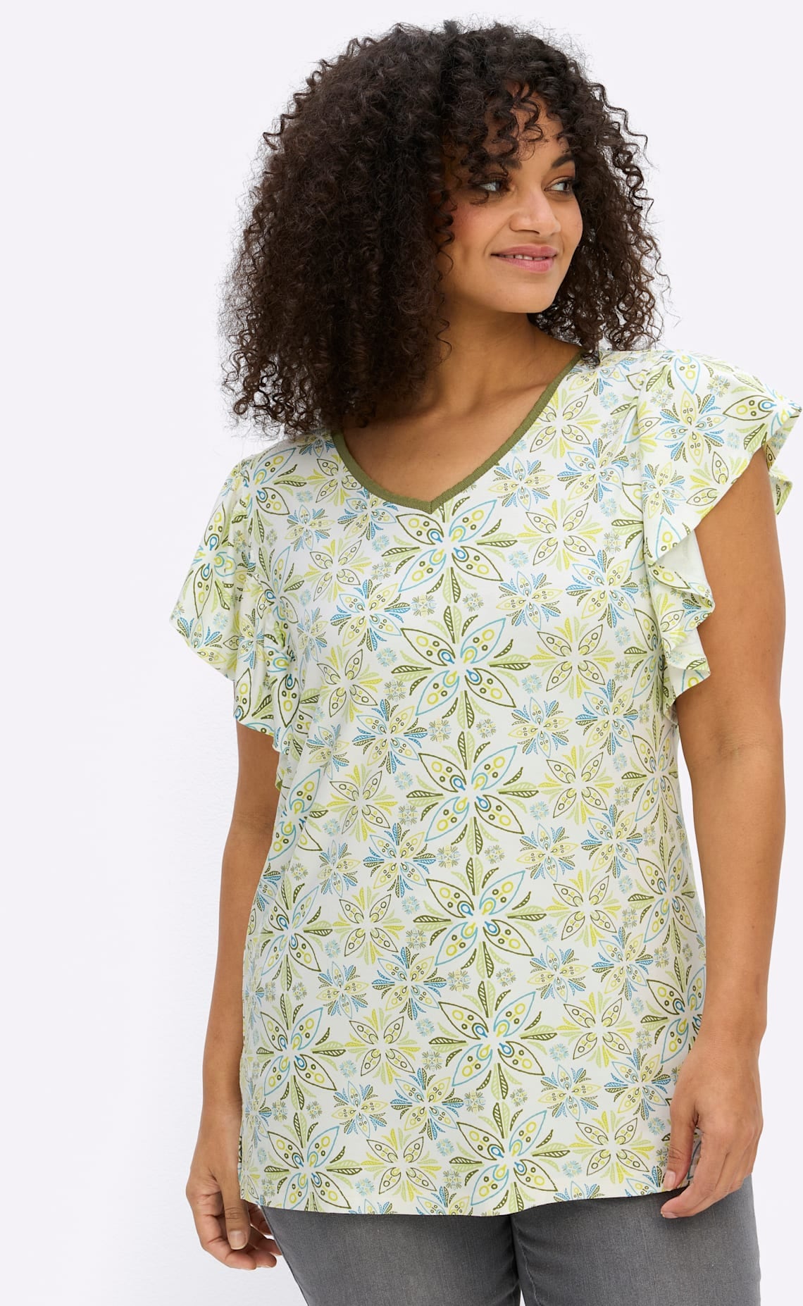 Sheego V-Shirt "Shirt" 1