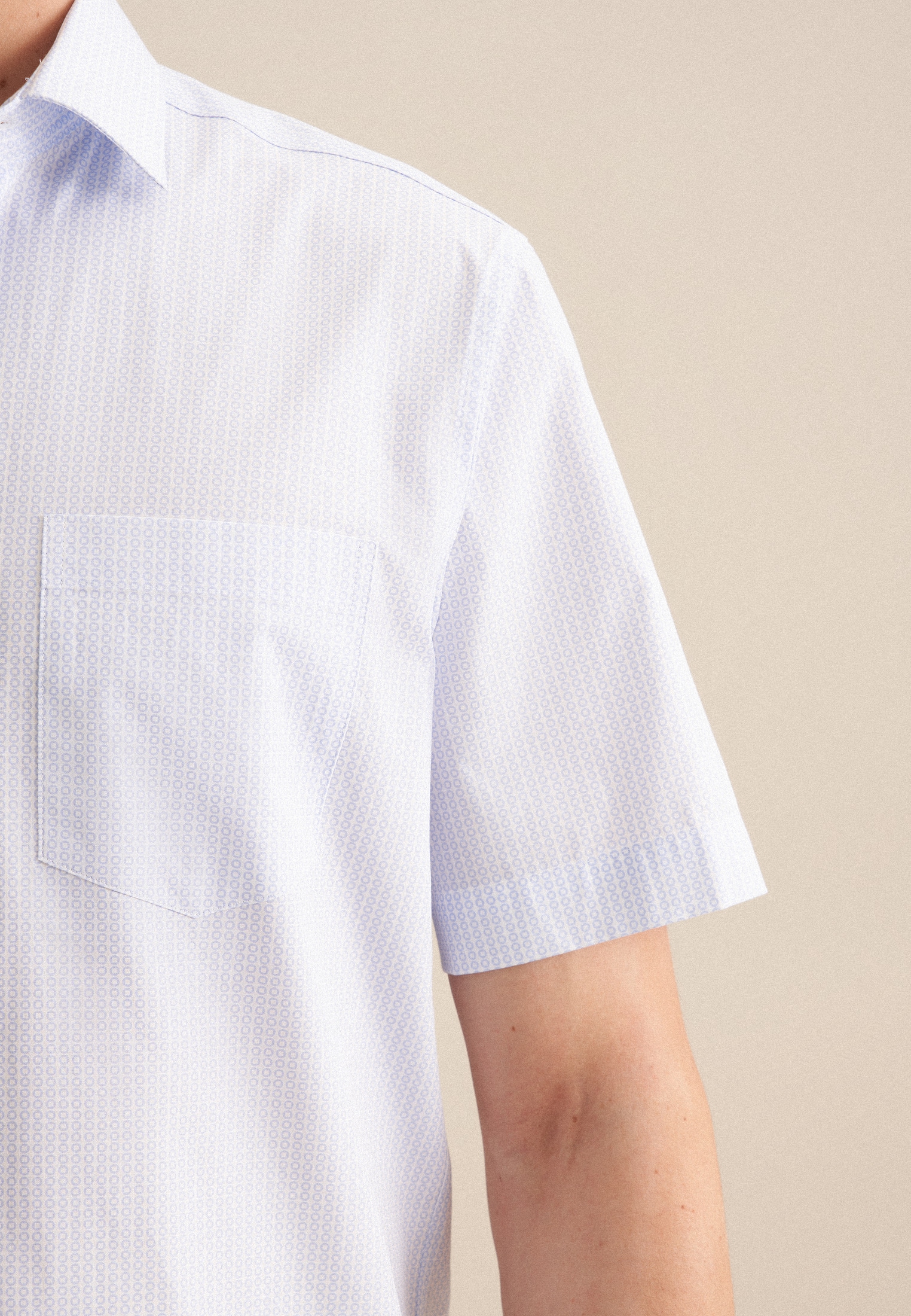 seidensticker Businesshemd »Regular« Regular 1/2 Kentkragen Druck