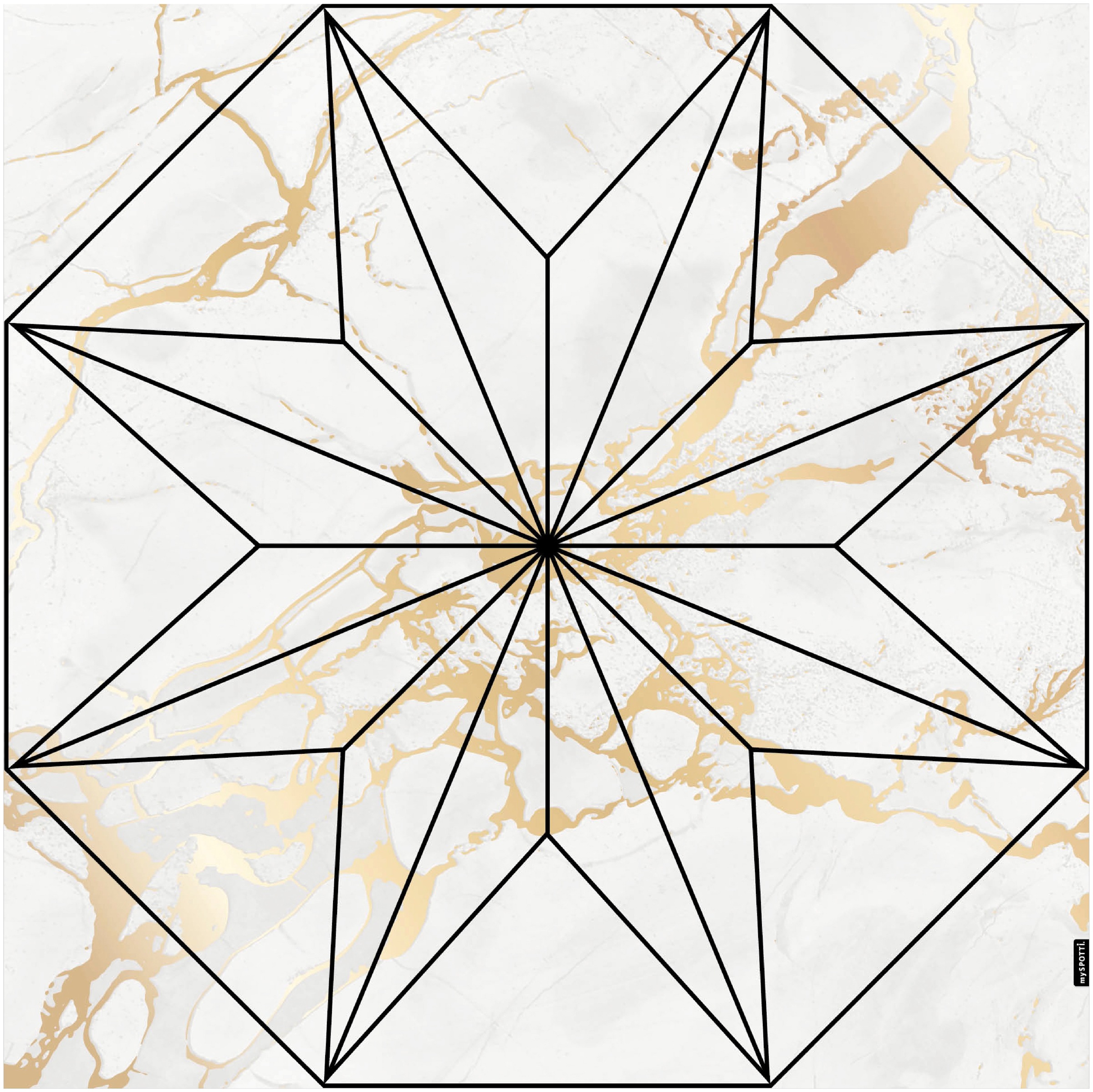 Image of MySpotti Vinylteppich »Buddy Kelly Star«, rund, 0,5 mm Höhe, rund, wasserfest und statisch haftend bei Ackermann Versand Schweiz