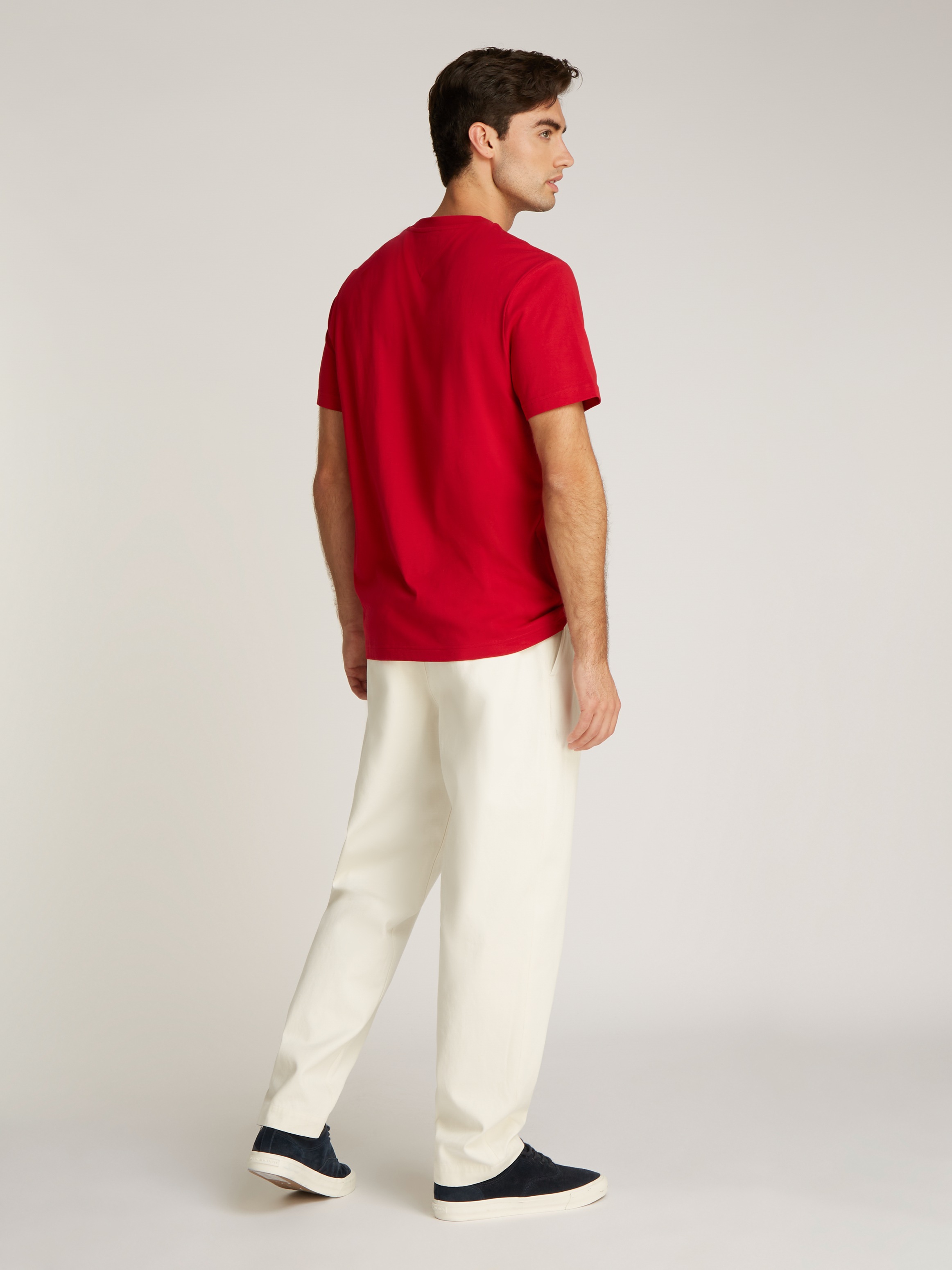 Tommy Hilfiger T-Shirt »HILFIGER CENTER STACK TEE«, mit grossem Schriftprint