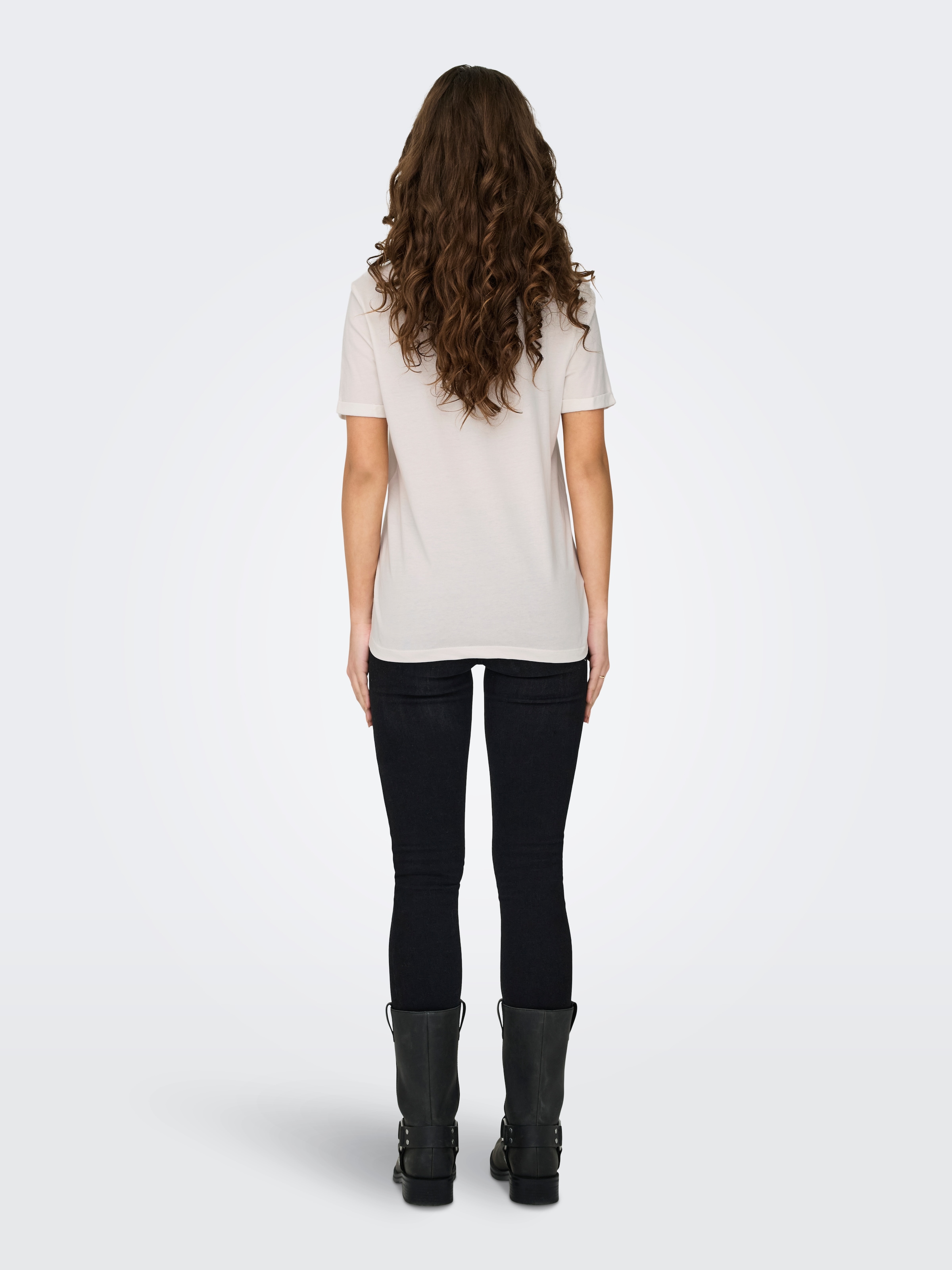 ONLY Kurzarmshirt »ONLGITTE LIFE REG S/S TOP BOX CS JRS«